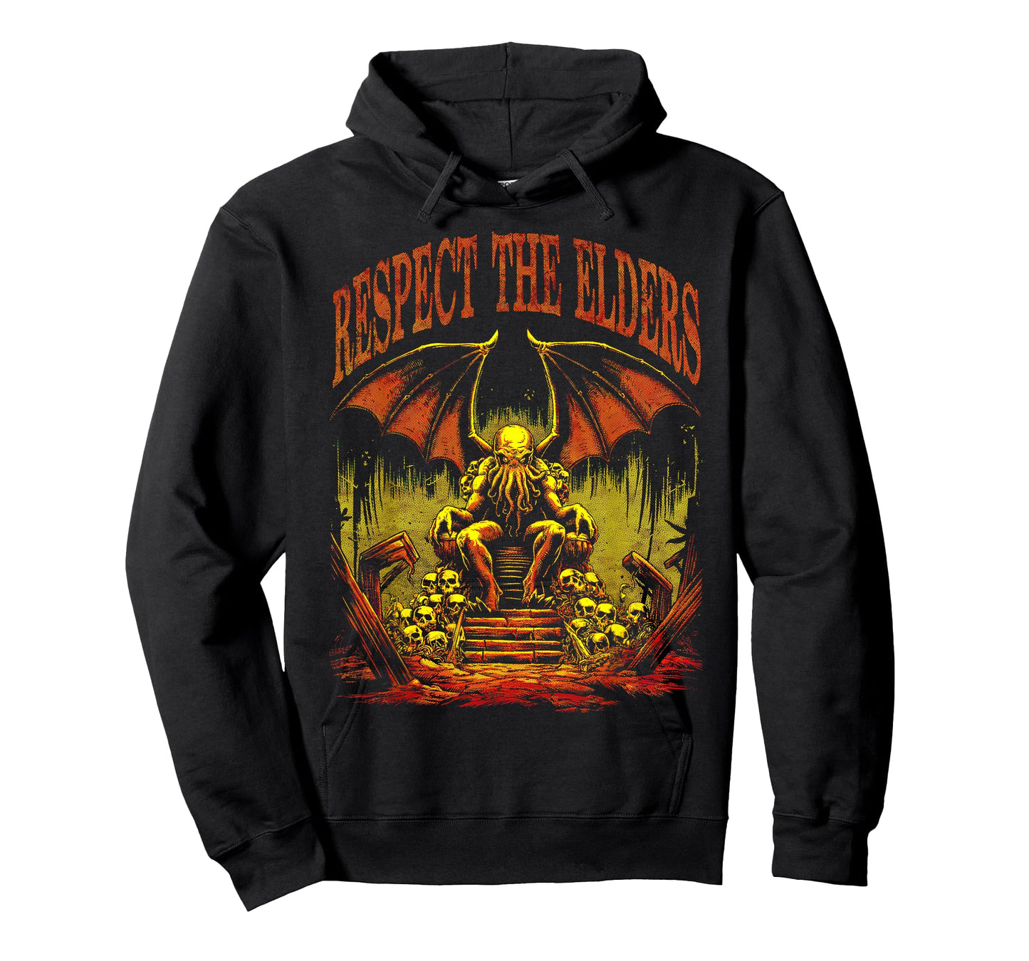 Cthulhu, Respect for The Elders Gothic Daemonic Horror Cthulhu T-Shirt