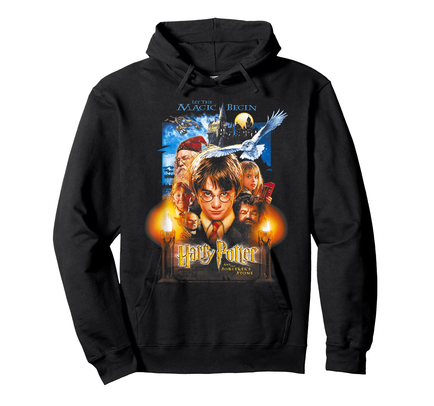 Harry Potter Black Movie Poster T-Shirt, Adult, Women, Short Sleeve, T-Shirt, Small