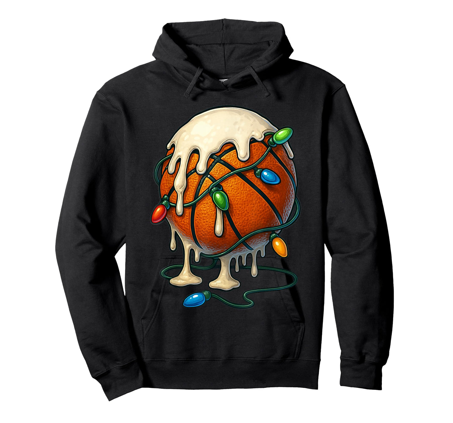Ice Cream Drip Christmas Basketball Drip Xmas T-Shirt