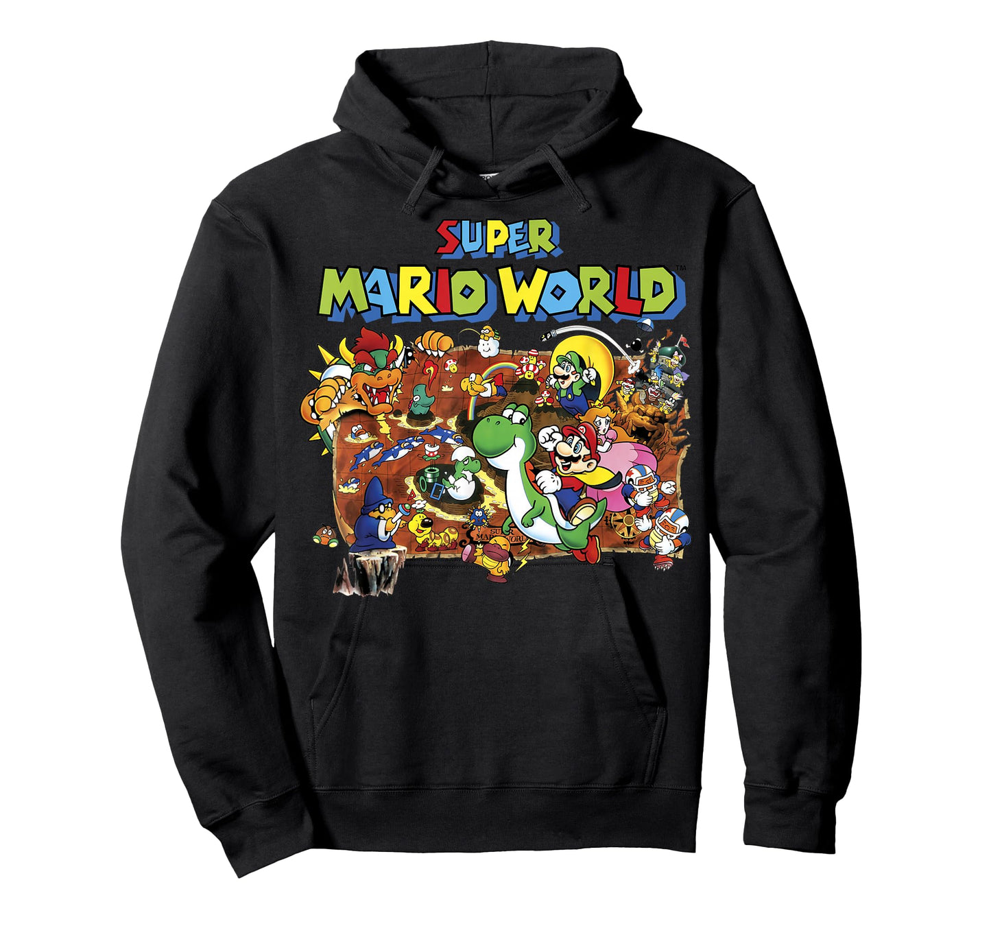 Super Mario World Retro Map Graphic T-Shirt T-Shirt