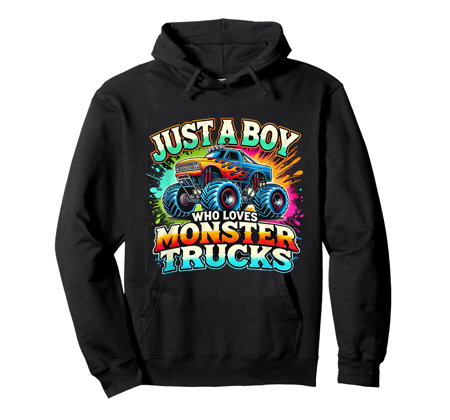 Just A Boy Who Loves Monster Trucks T-Shirt
