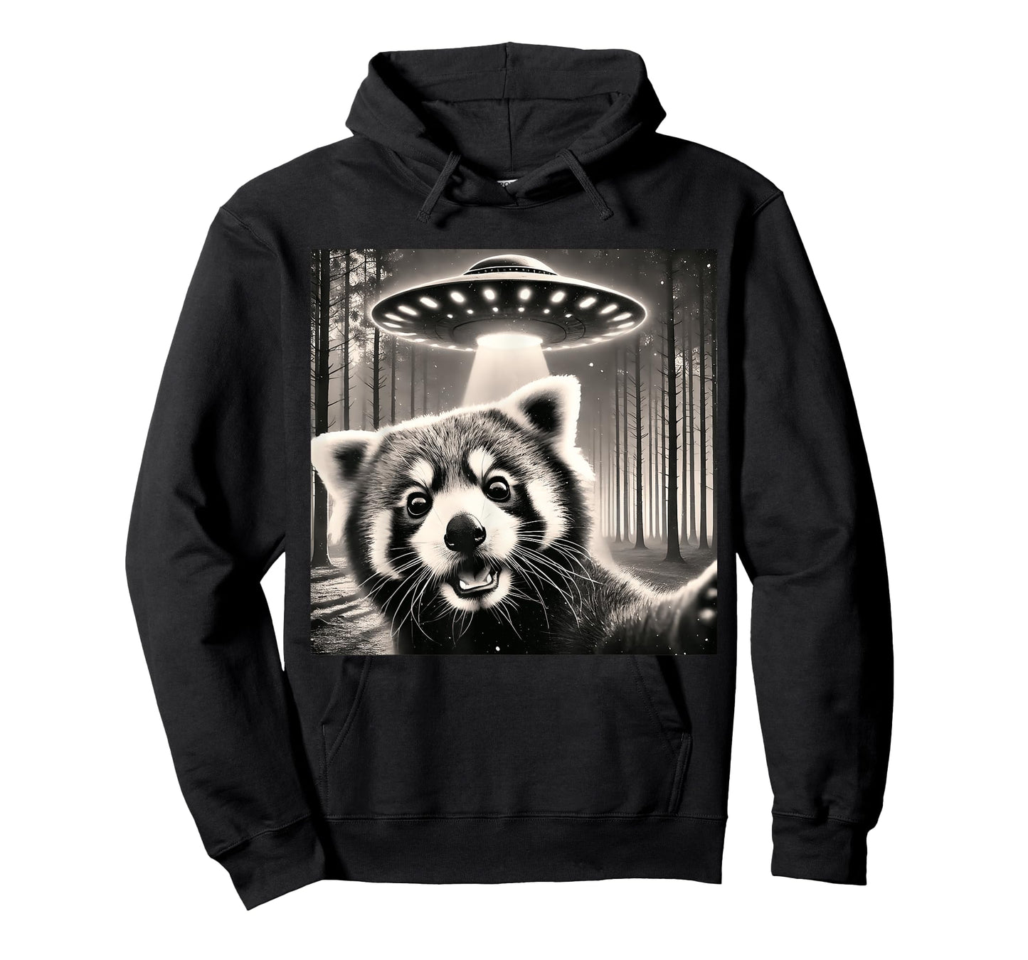 Funny Red Panda Selfie UFOs T-Shirt