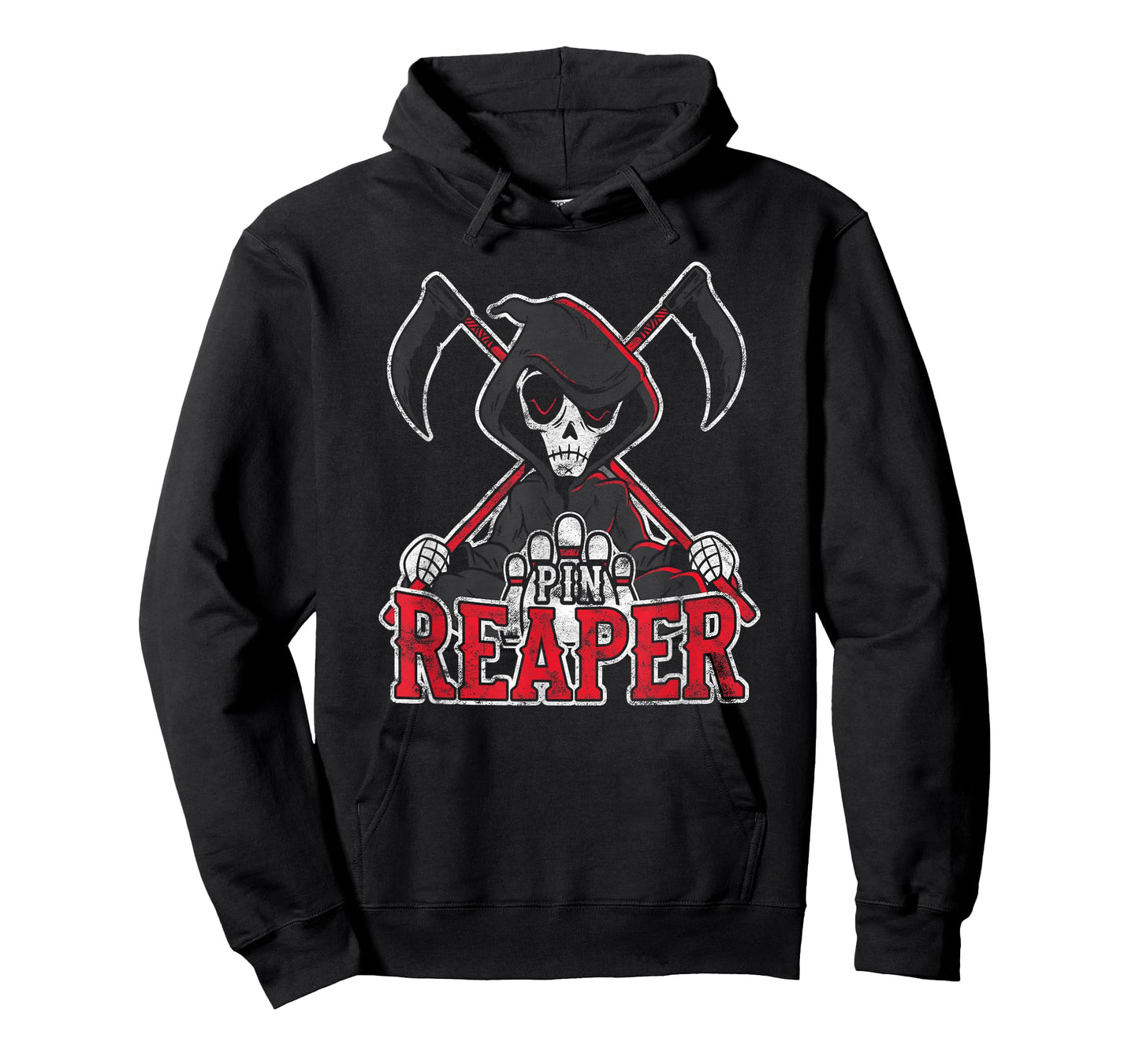 Grim Reaper Pin Reaper Bowling Halloween T-Shirt