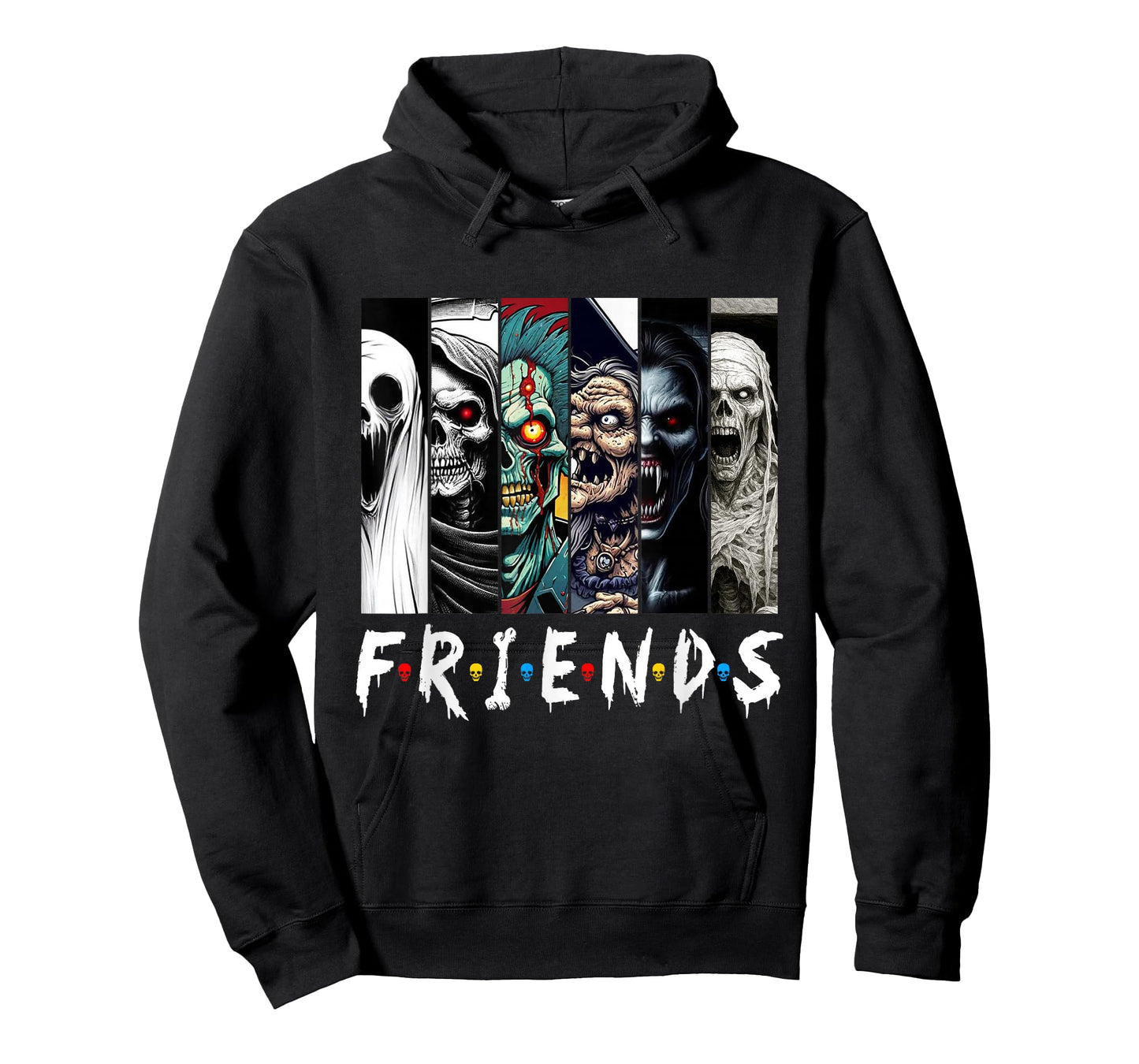 Horror Characters Friend Halloween Family Matching Scary T-Shirt