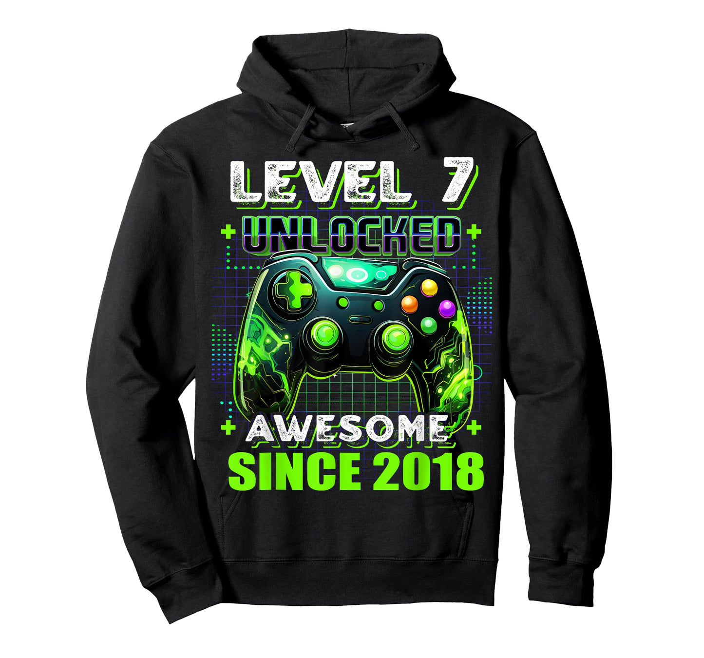 7th Birthday Boy Level 7 Gamer 7 Year Video Game Party T-Shirt