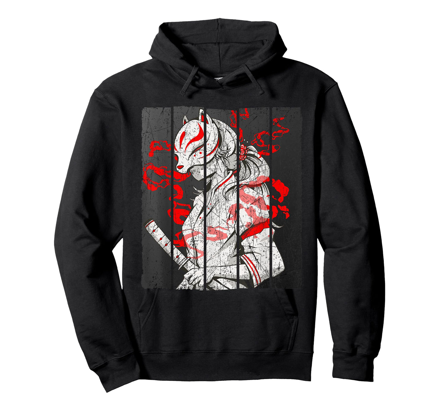 Japanese Mask Fox Aesthetic Kitsune Inari Oni Anime T-Shirt