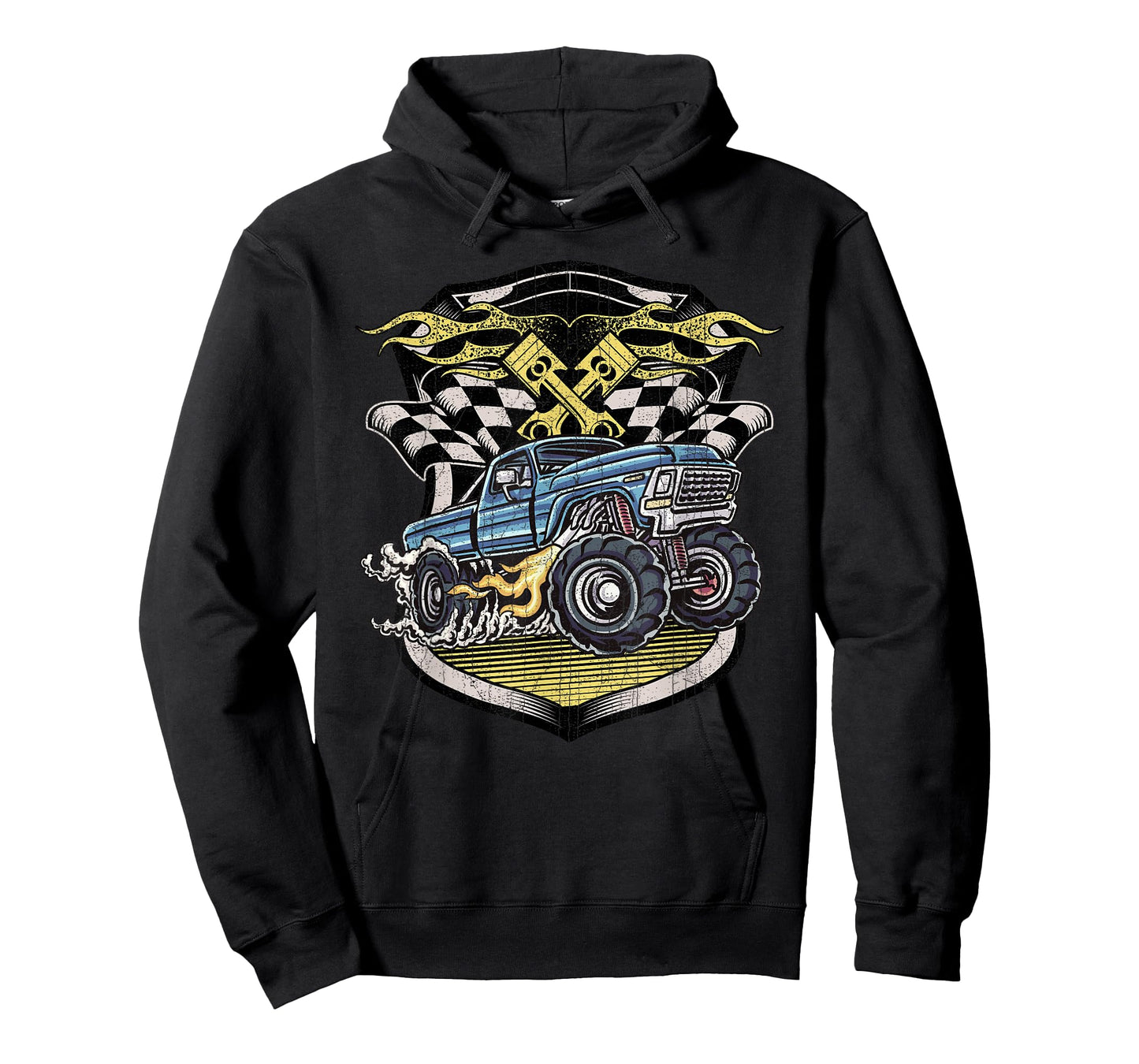 Monster Truck Shirt Retro Distressed Vintage Monster Truck T-Shirt