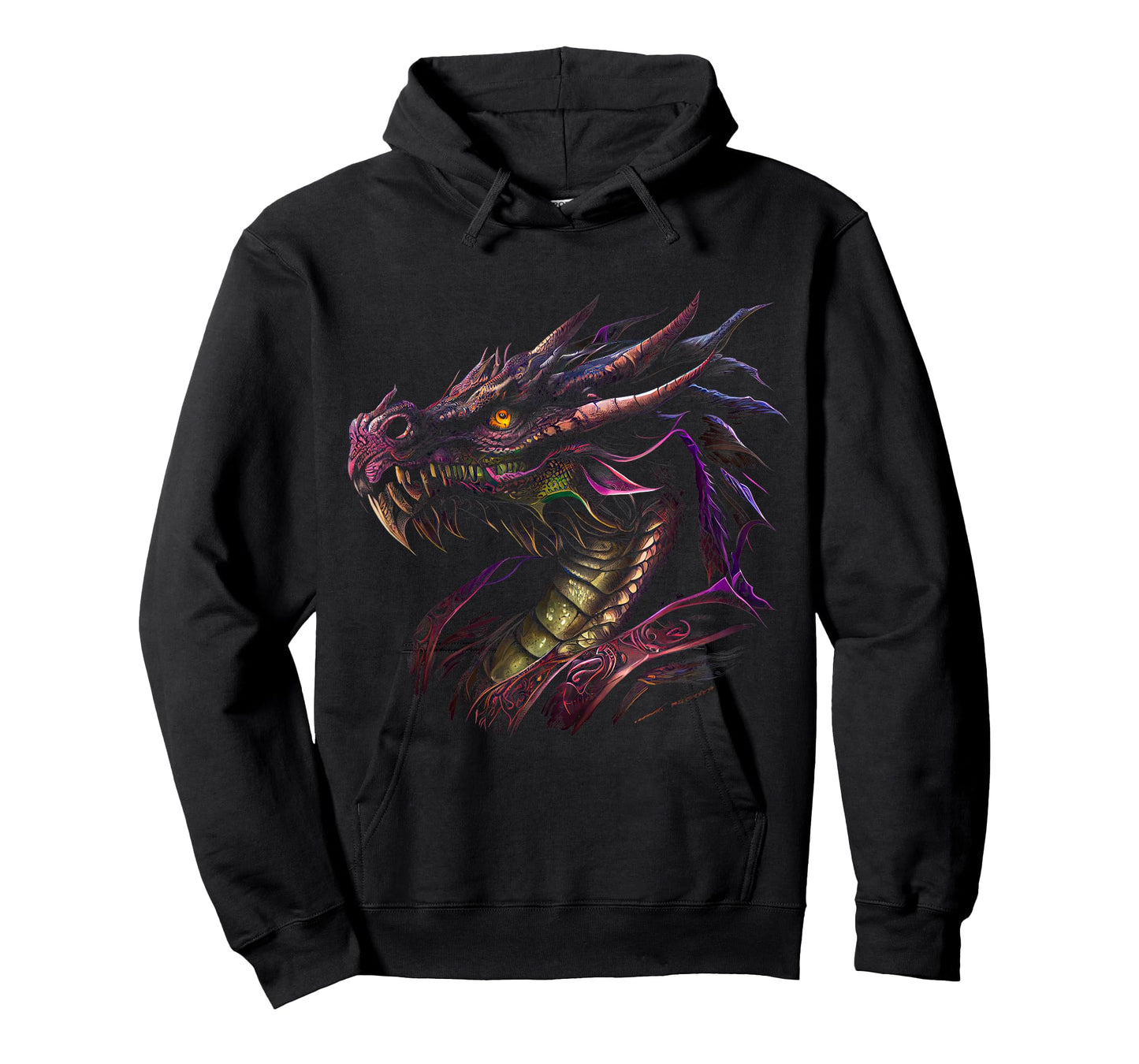 Thinking Dragon Lover Beautiful Purple Fun Fantasy Art Cool T-Shirt