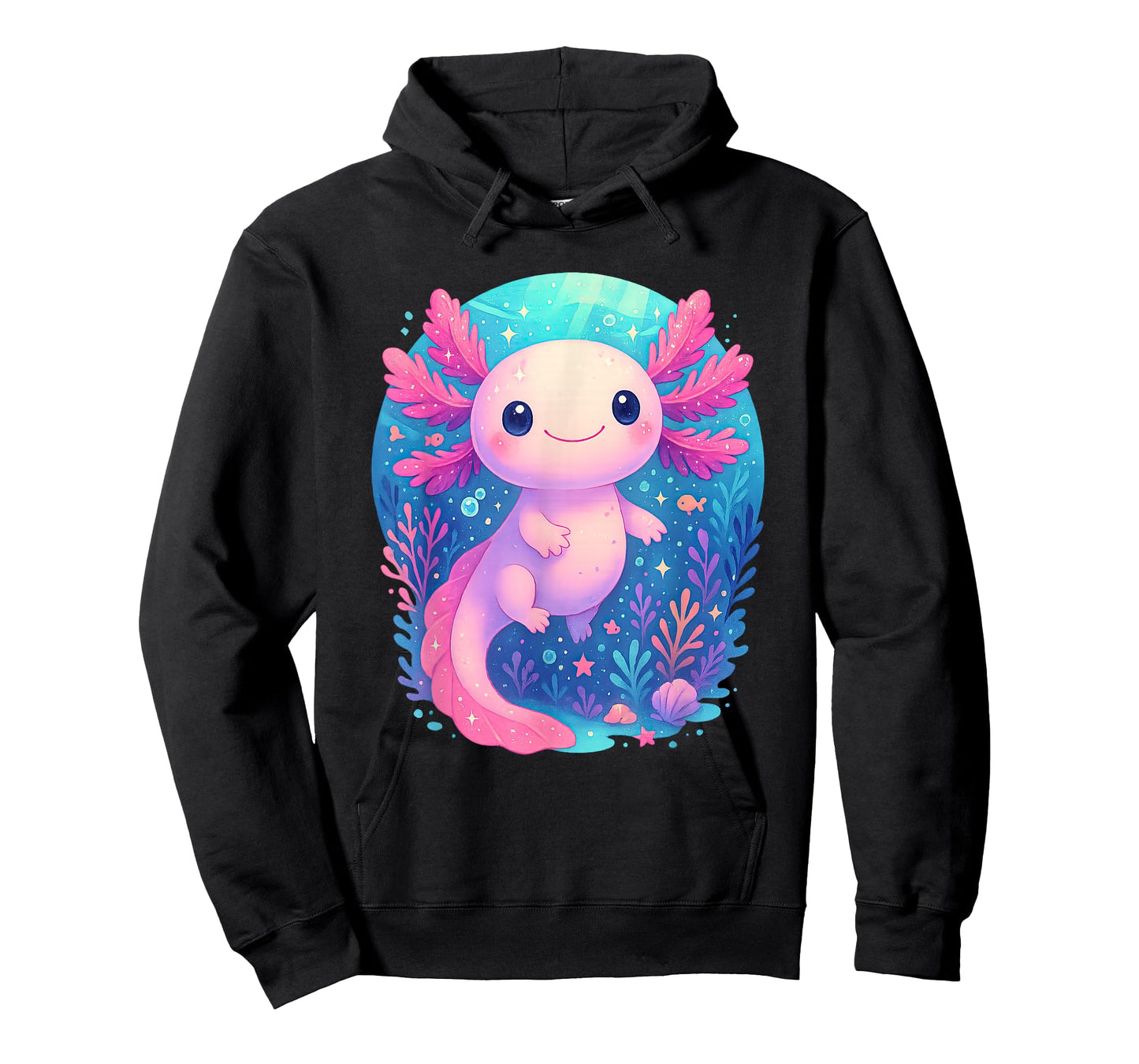 Cute Pastel Axolotl Underwater Ocean Animal T-Shirt