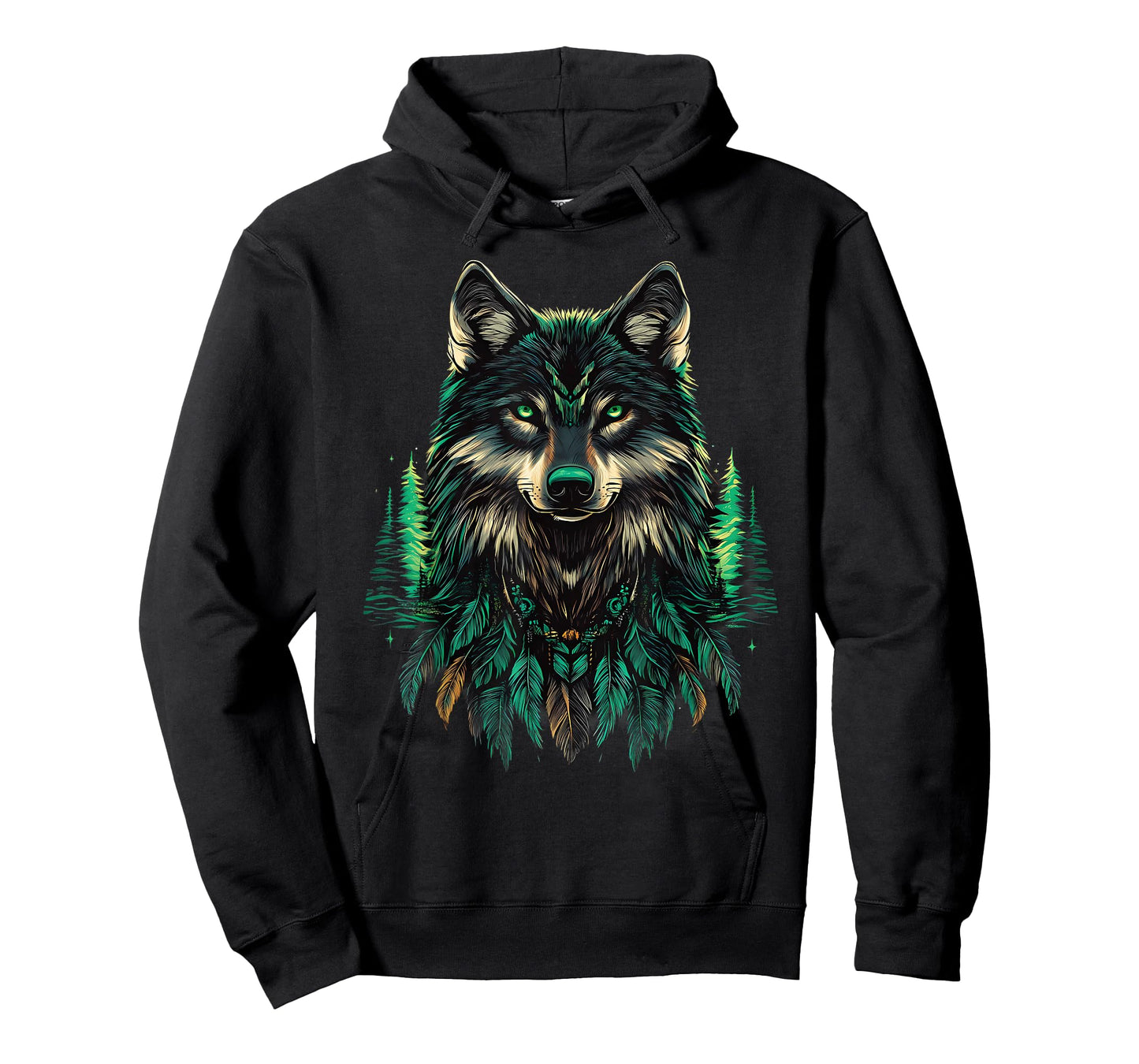 Native American Wolf Indian Chief Native American Pride T-Shirt