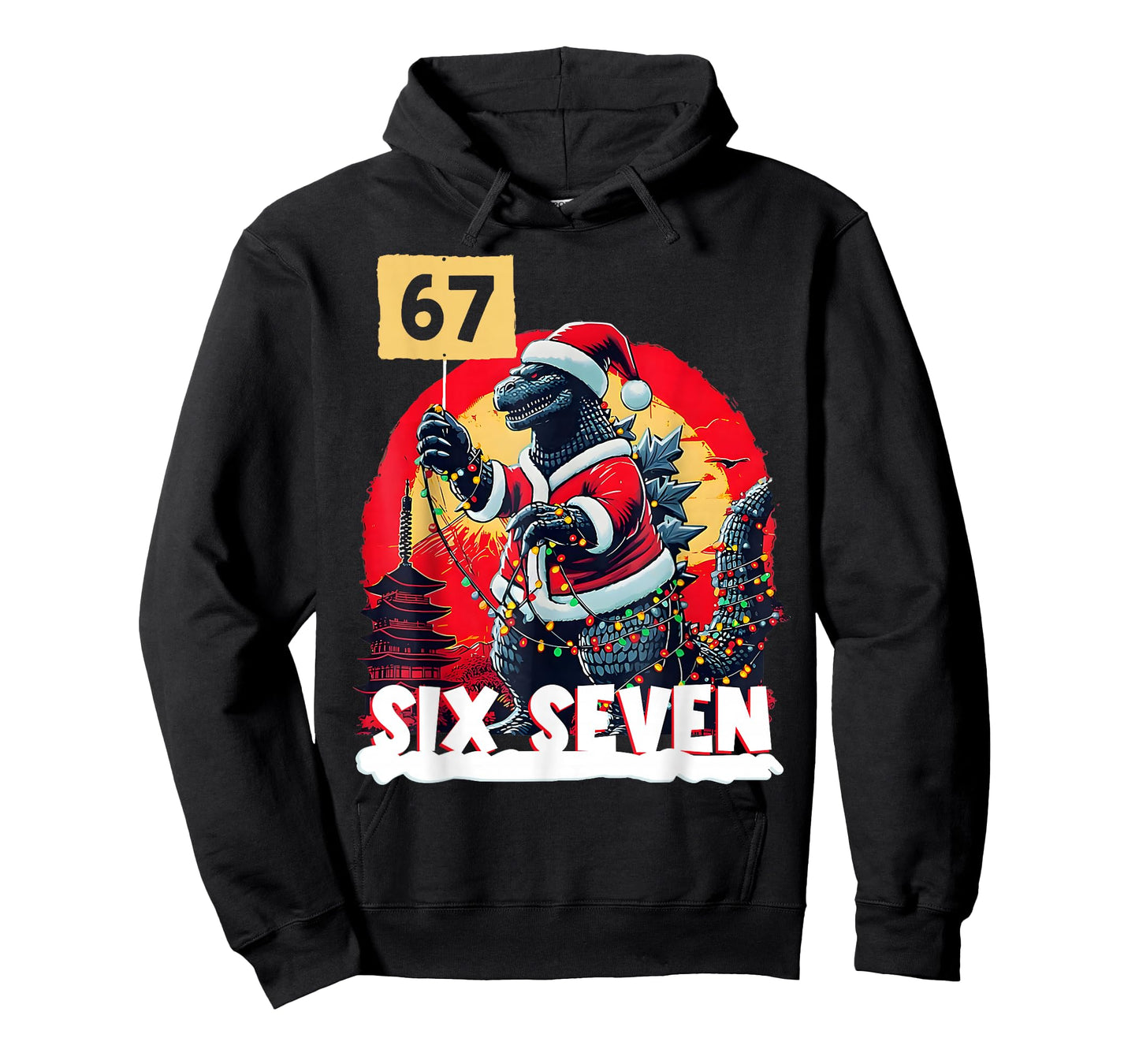Kaiju Christmas 67 Santazilla Japanese Monster Dinosaur T-Shirt