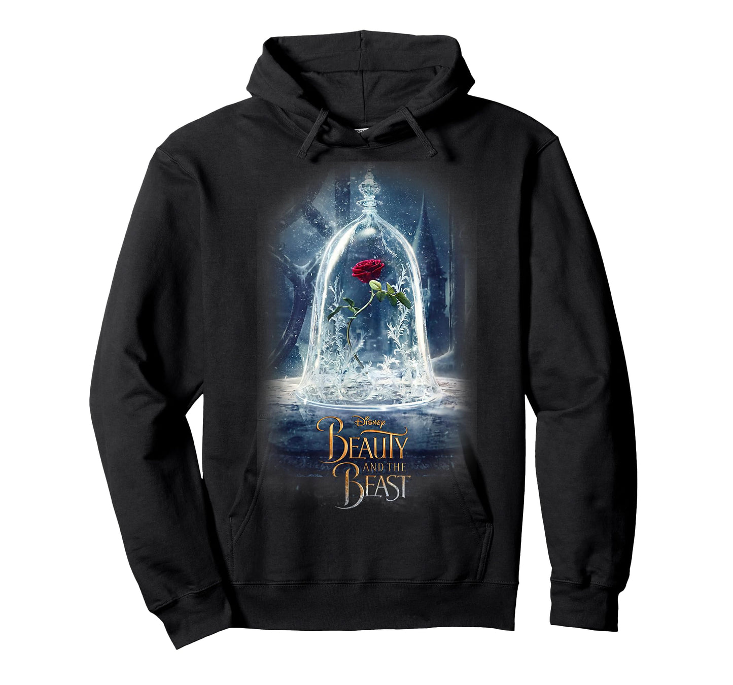 Disney Beauty and The Beast Epic Glass Rose Graphic T-Shirt T-Shirt