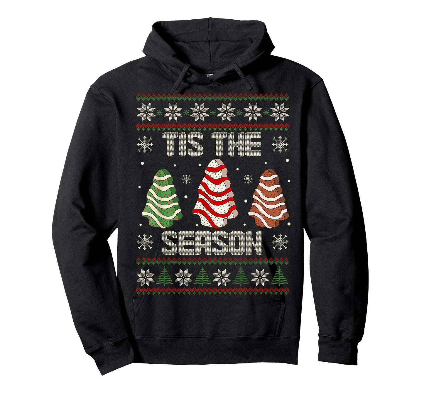 Tis The Season Christmas Tree Cakes Debbie Holiday T-Shirt