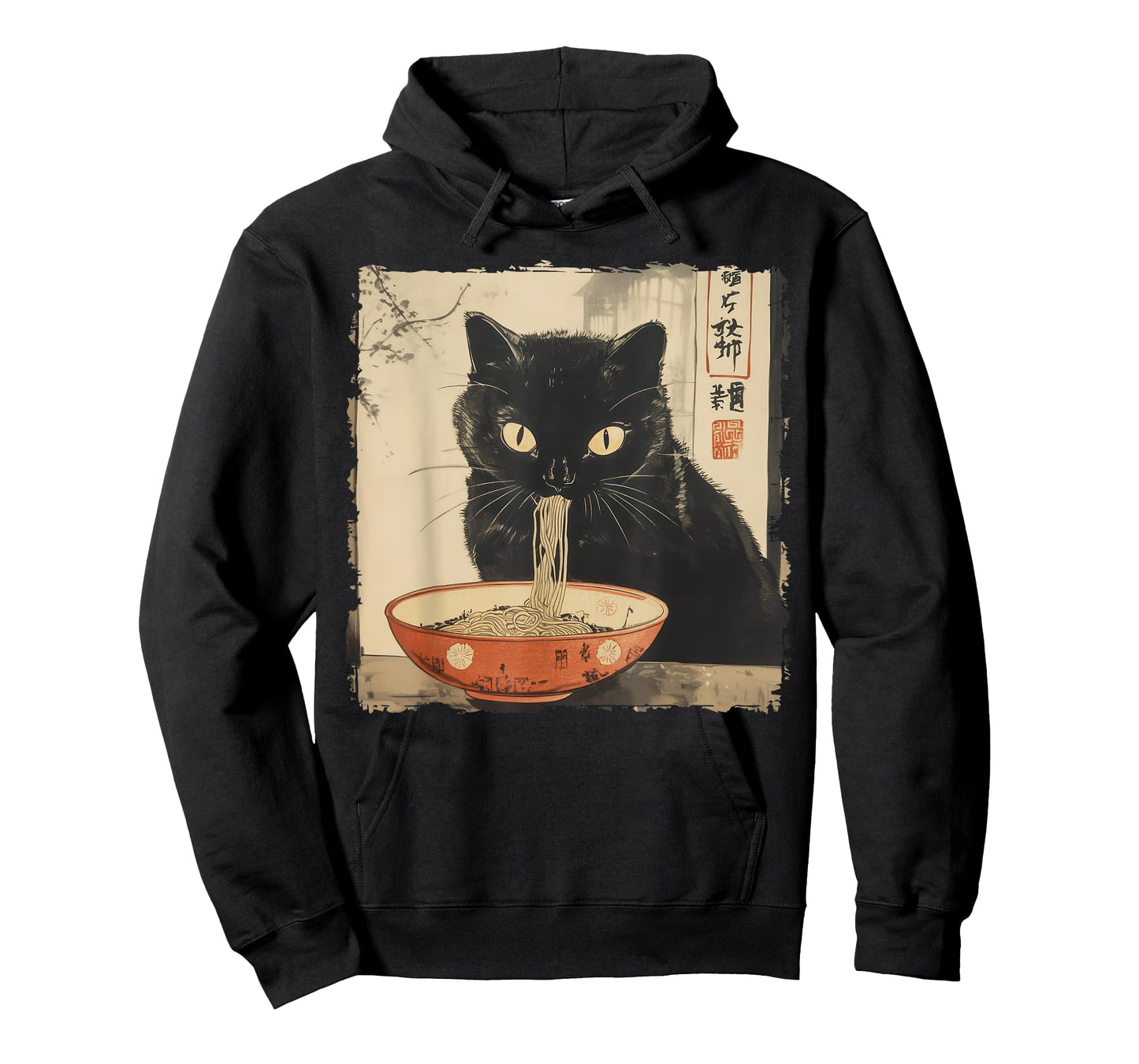 Cat Ramen Noodle Japanese Art Anime Manga Kawaii Cat T-Shirt