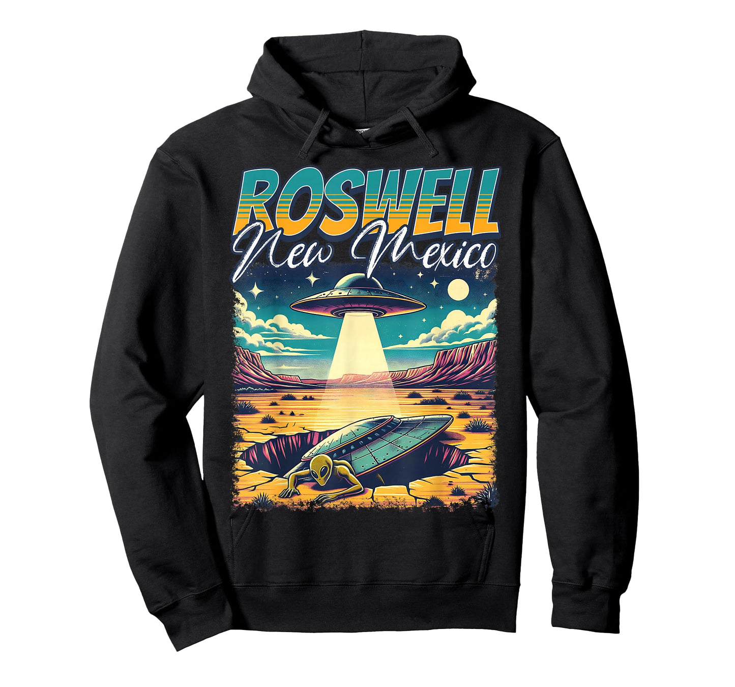 Roswell New Mexico 1947 Alien Abduction UFO Crash Vintage T-Shirt
