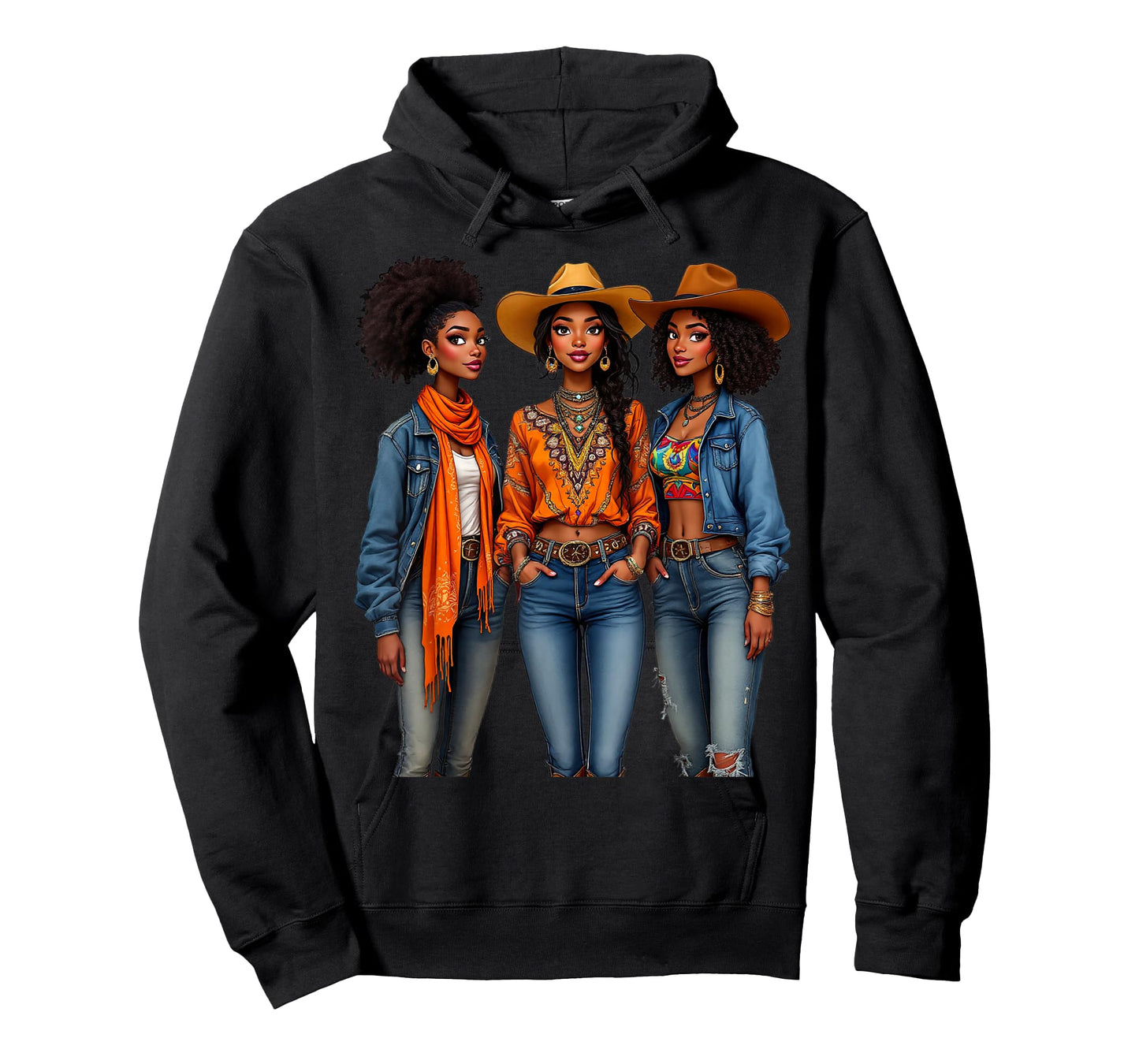Black Cowgirl Vibes Melanin Black History Texas T-Shirt