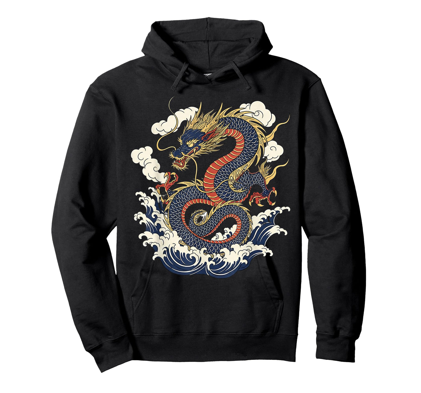 Traditional Chinese Dragon East Asia Dragon Ukiyoe Japanese T-Shirt