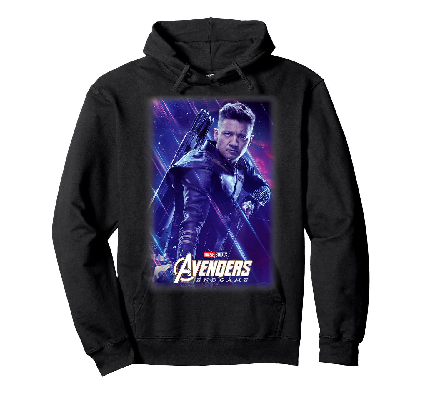 Marvel Avengers Endgame Hawkeye Galactic Poster T-Shirt Small