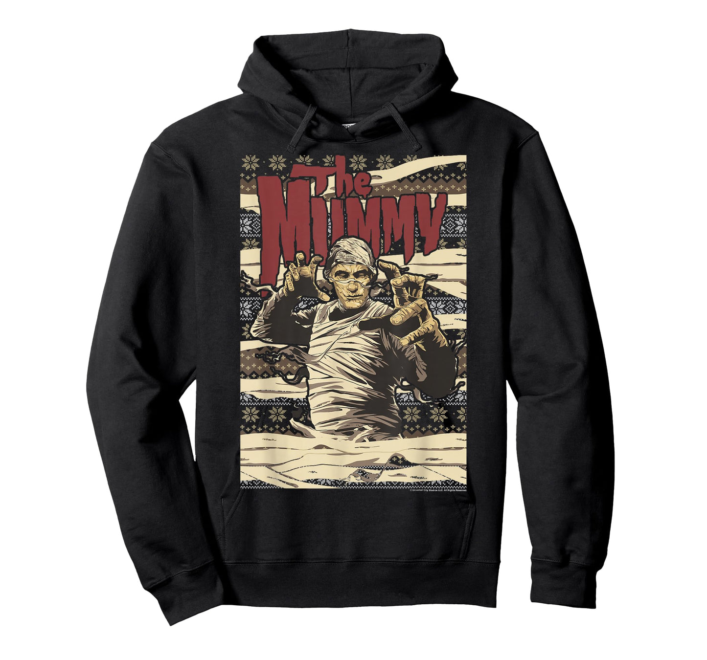 Universal Monsters Christmas The Mummy Ugly Sweater T-Shirt