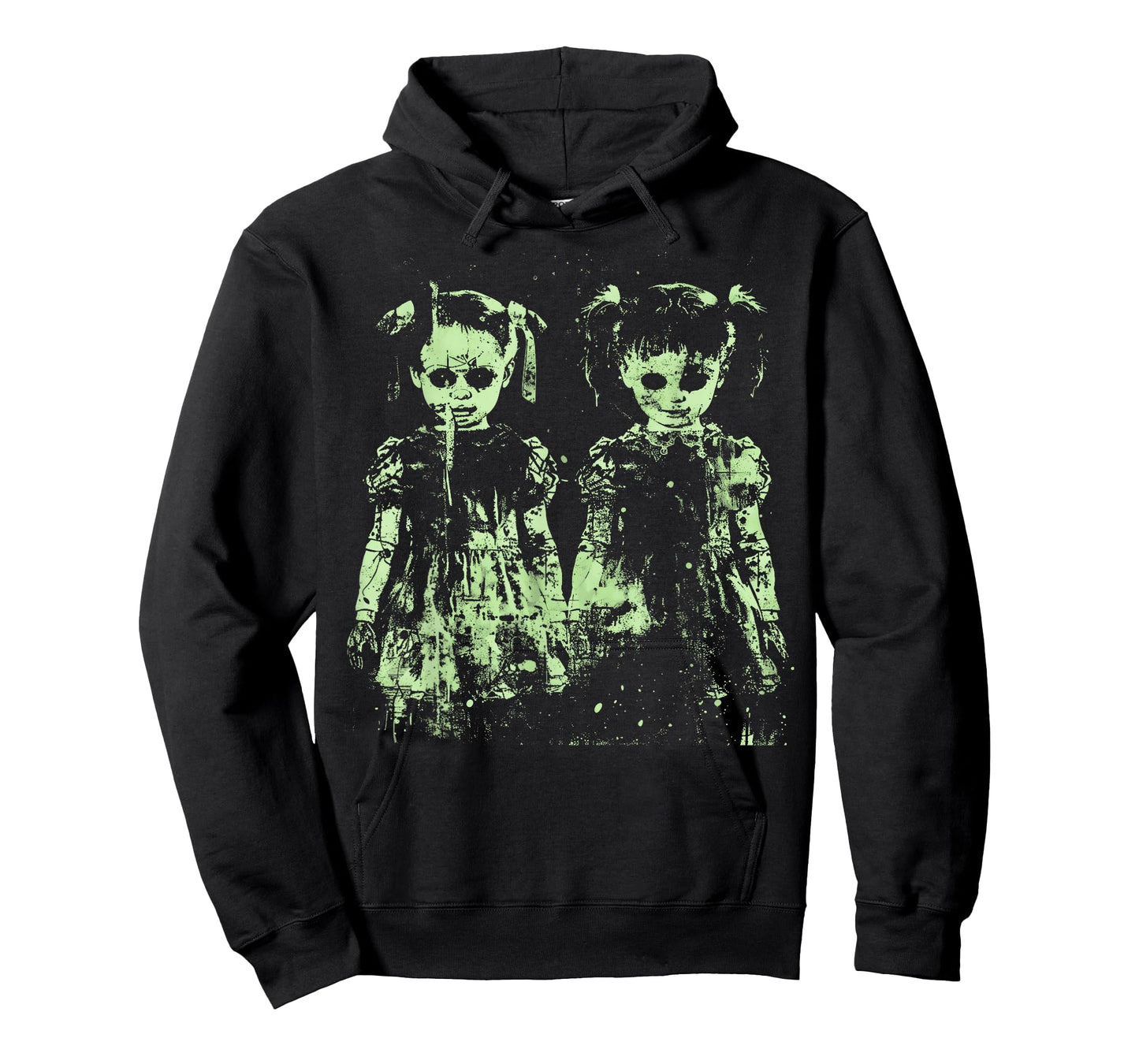 Horror Doll Creepy Cute Haunted Green Pastel Goth Alt Scary T-Shirt
