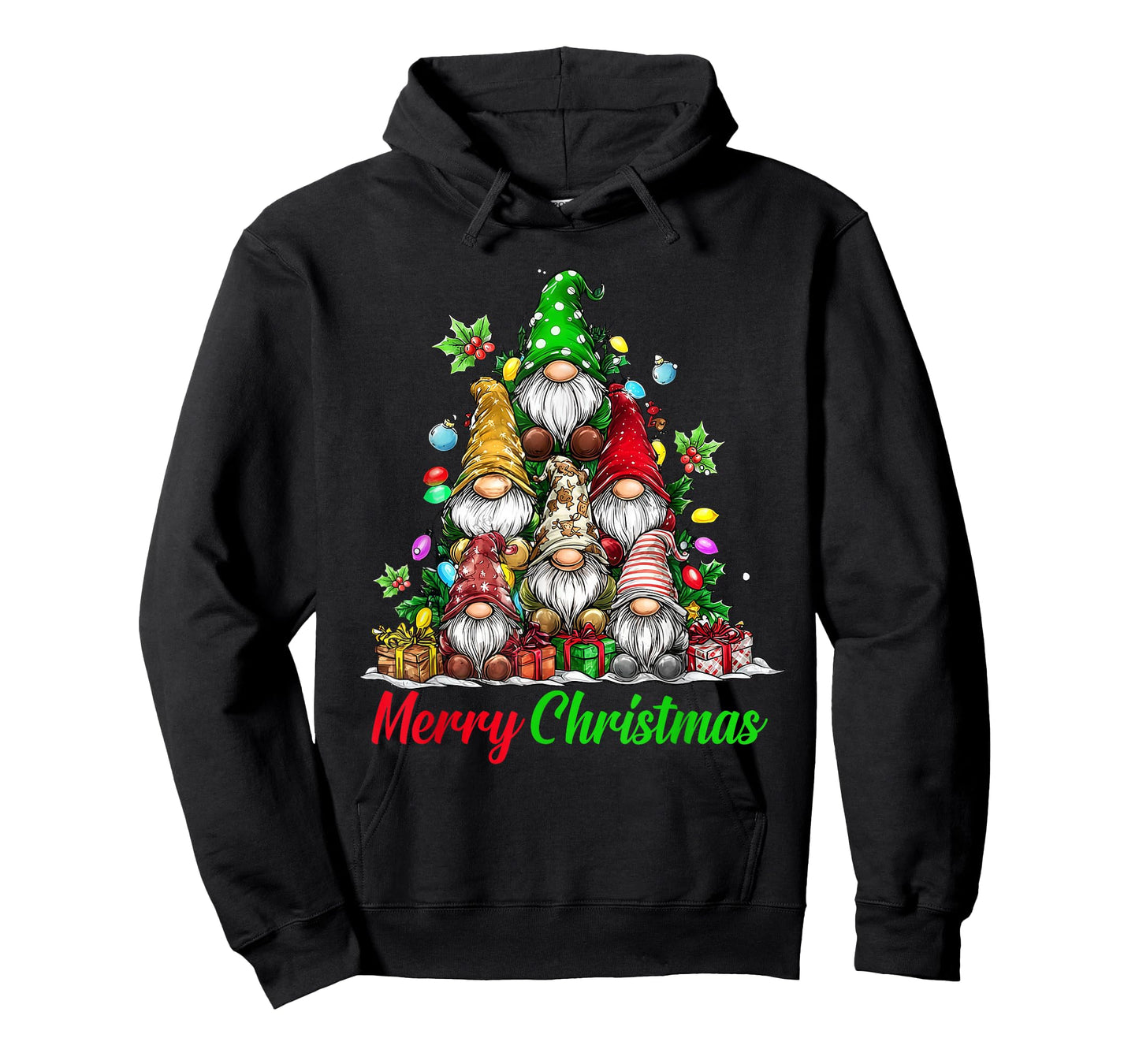 Gnomes Christmas Tree Pajamas Funny Gnome Holiday Xmas T-Shirt