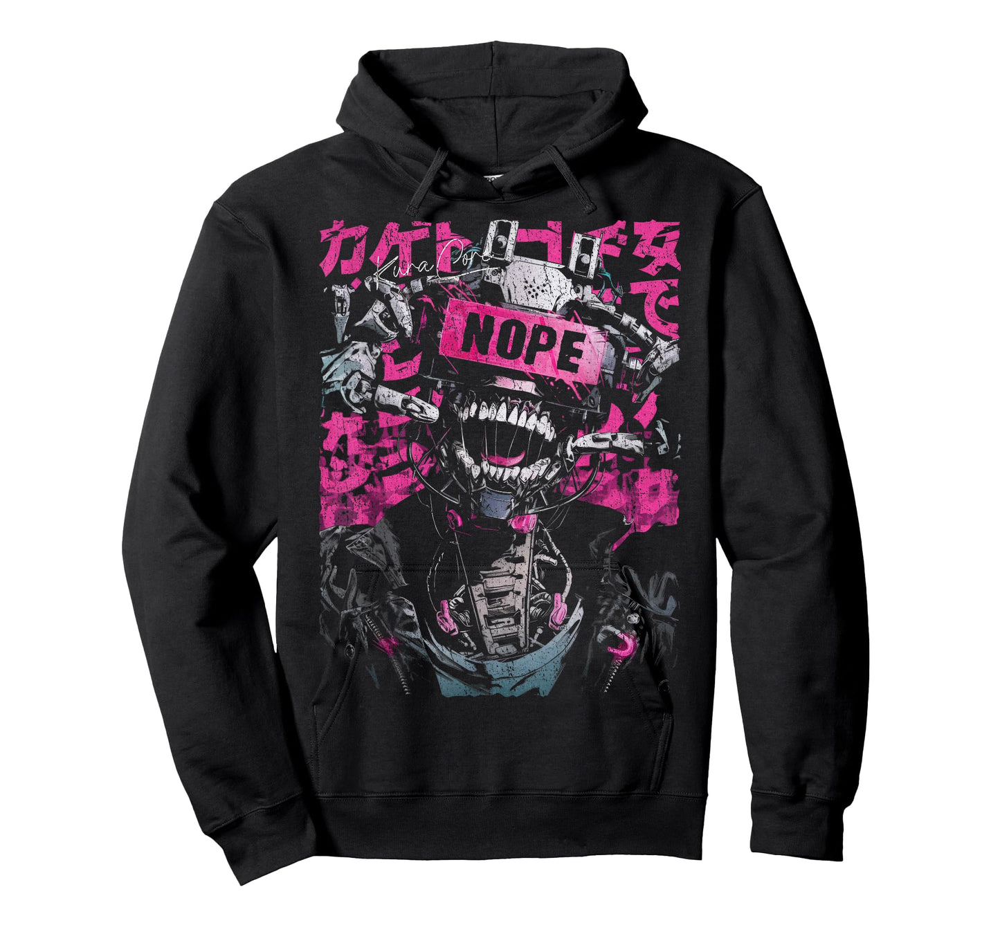 Japanese Streetwear Robot Cyberpunk Y2K Techwear Manga Anime T-Shirt
