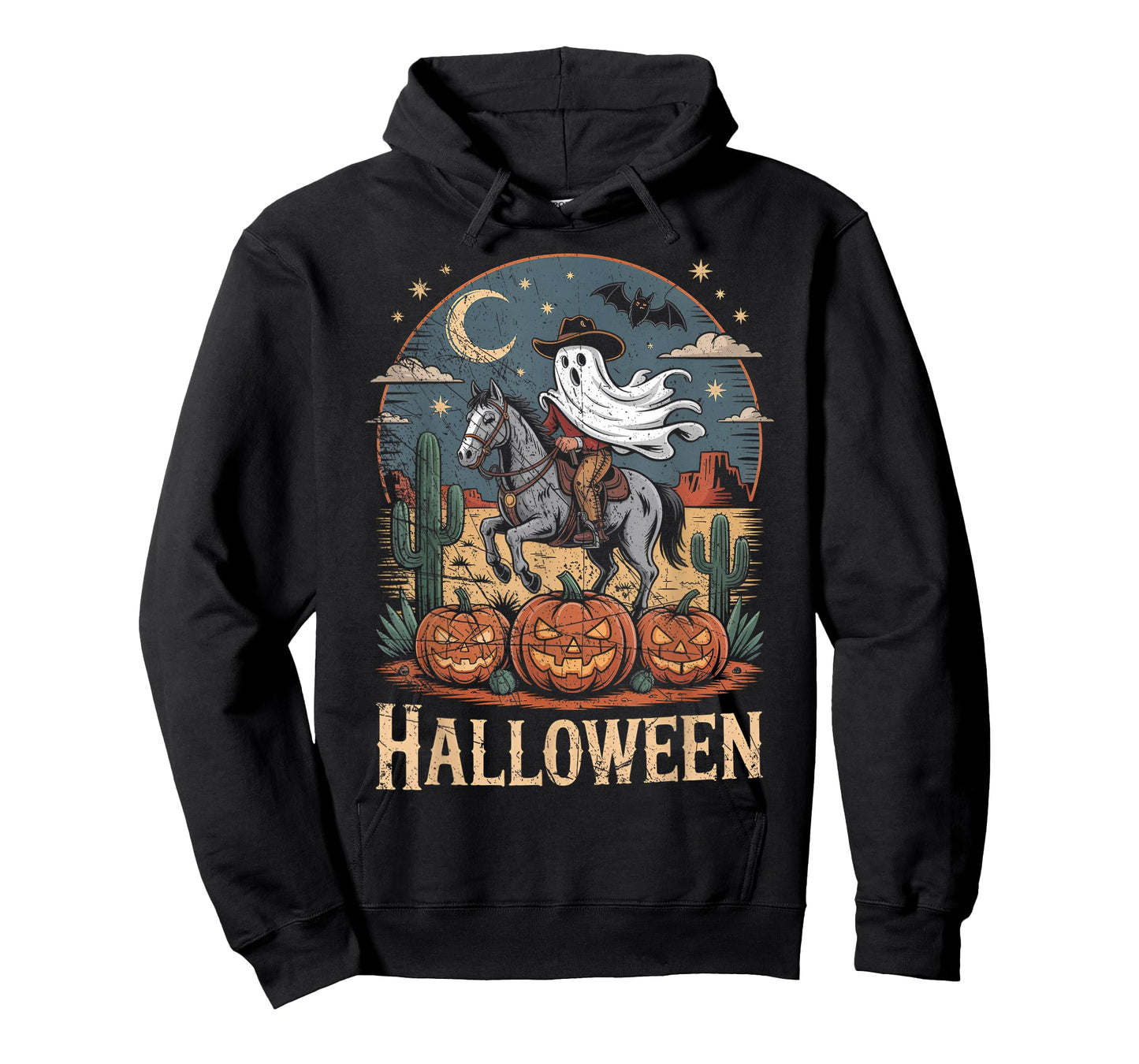 Ghost Riding Horse Halloween Season T-Shirt