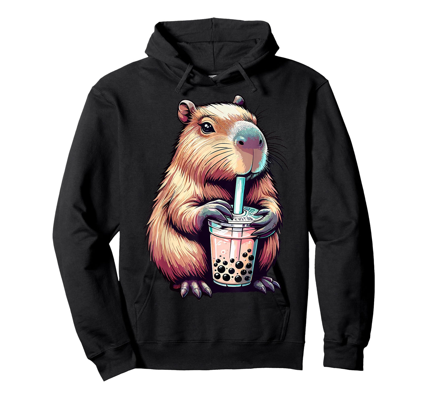 Capybara Bubble Tea Boba Tea Anime Capybara T-Shirt