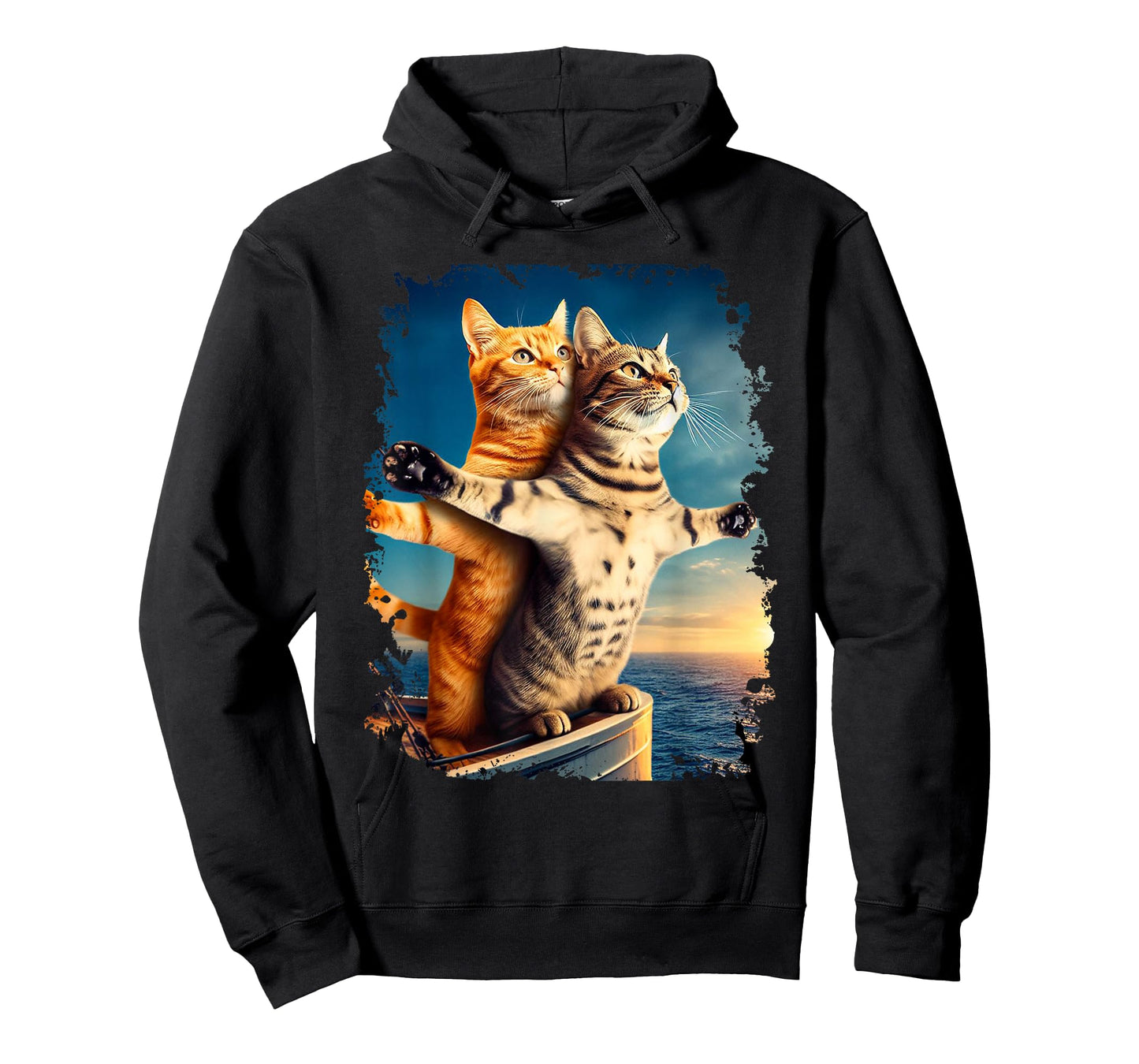 Titanic Meme Shirt for Kids Girls Funny Tee Cat Titanic T-Shirt
