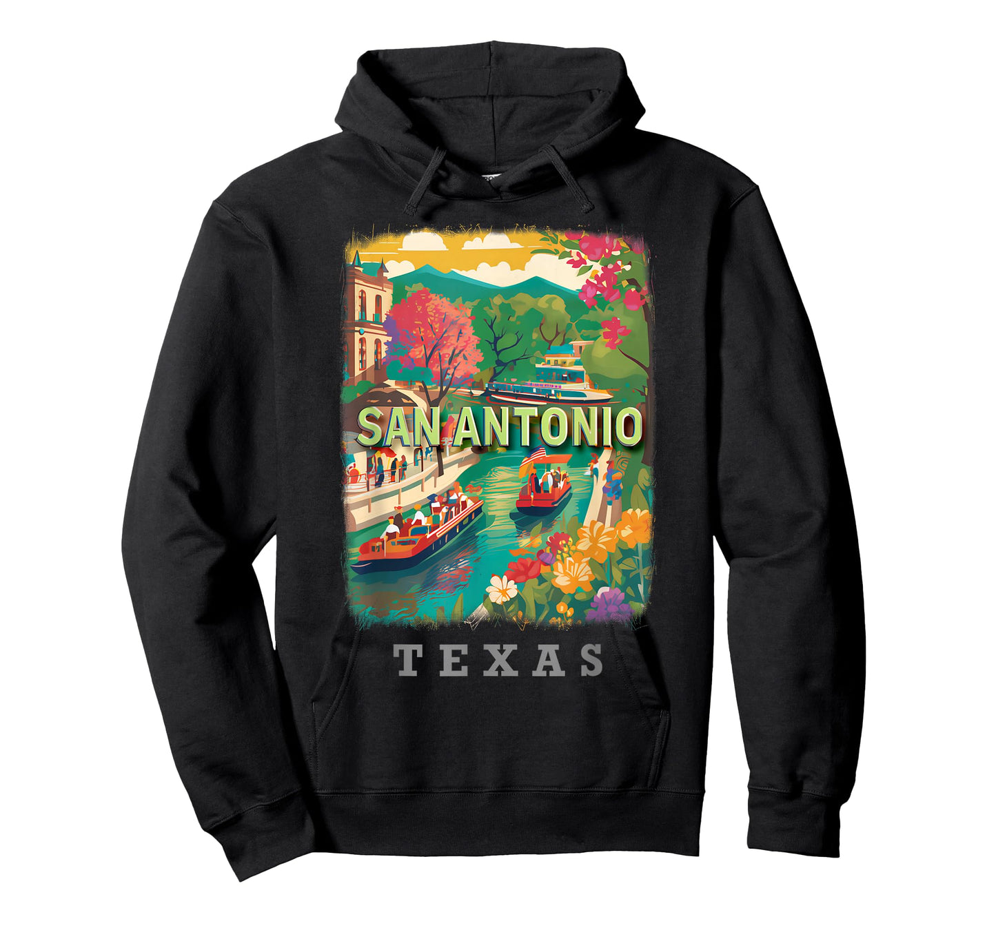 San Antonio Texas TX Riverwalk Delight SD789 T-Shirt