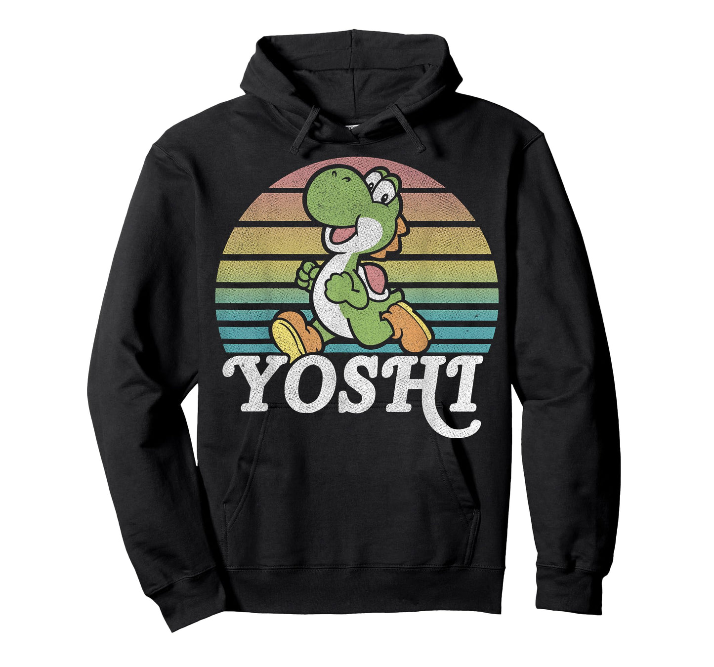 Super Mario Yoshi Retro Line Run Portrait T-Shirt
