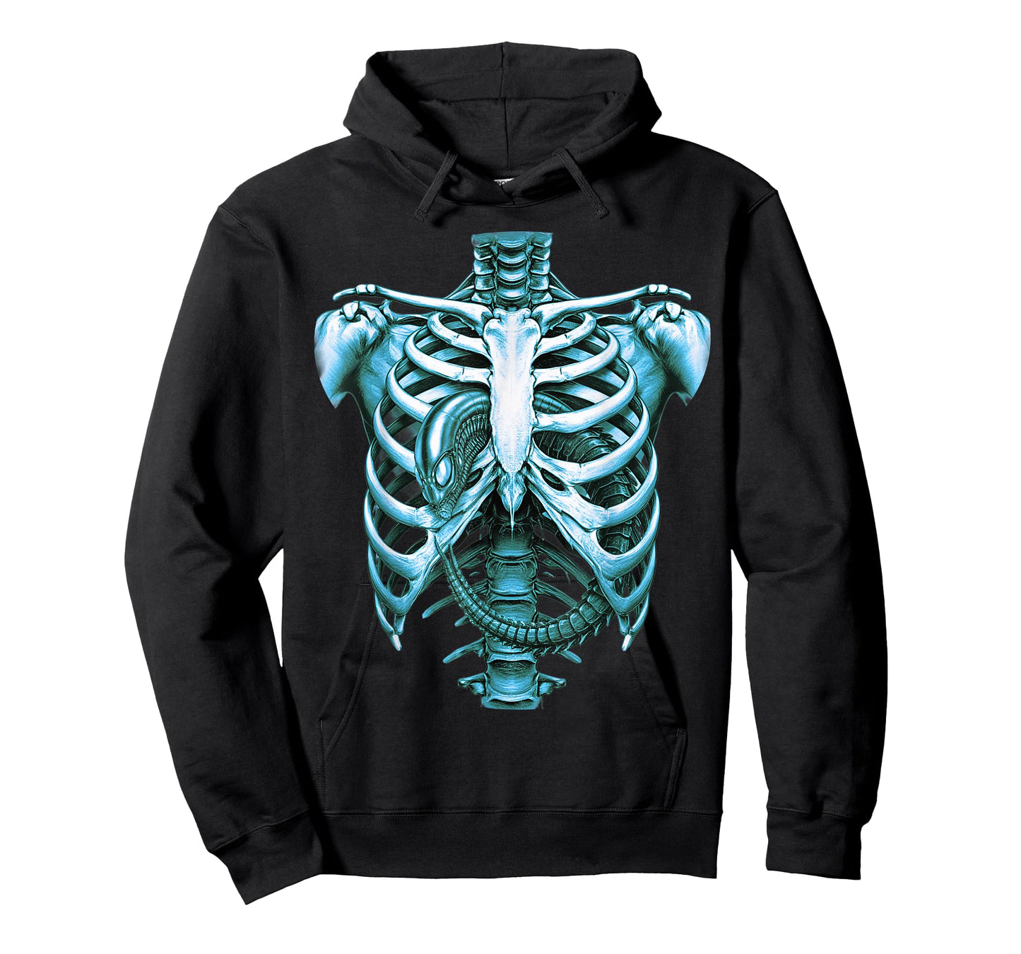 Funny UFO Aliens X Ray Radiography Graphic Adult Costume Tee T-Shirt