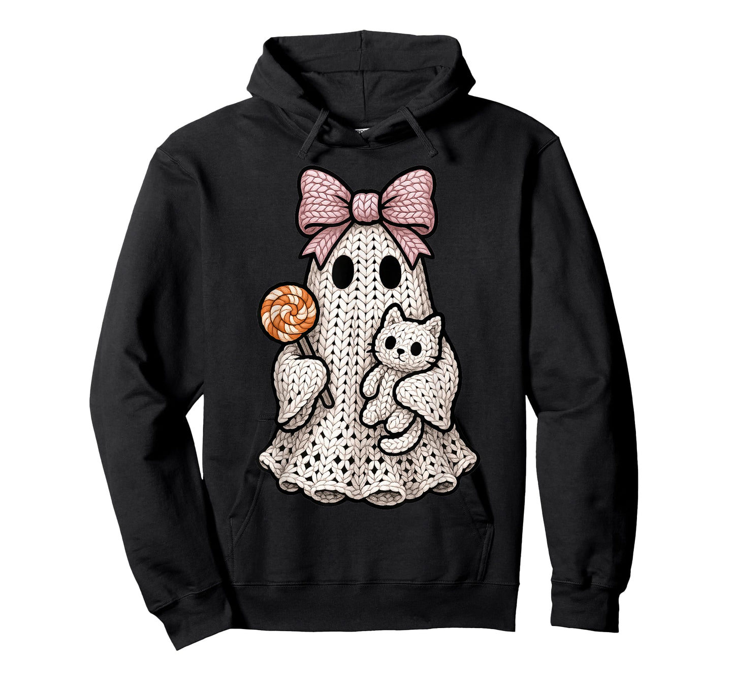 Ghost Coquette Knitting Crafting Yarn Crocheting Halloween T-Shirt