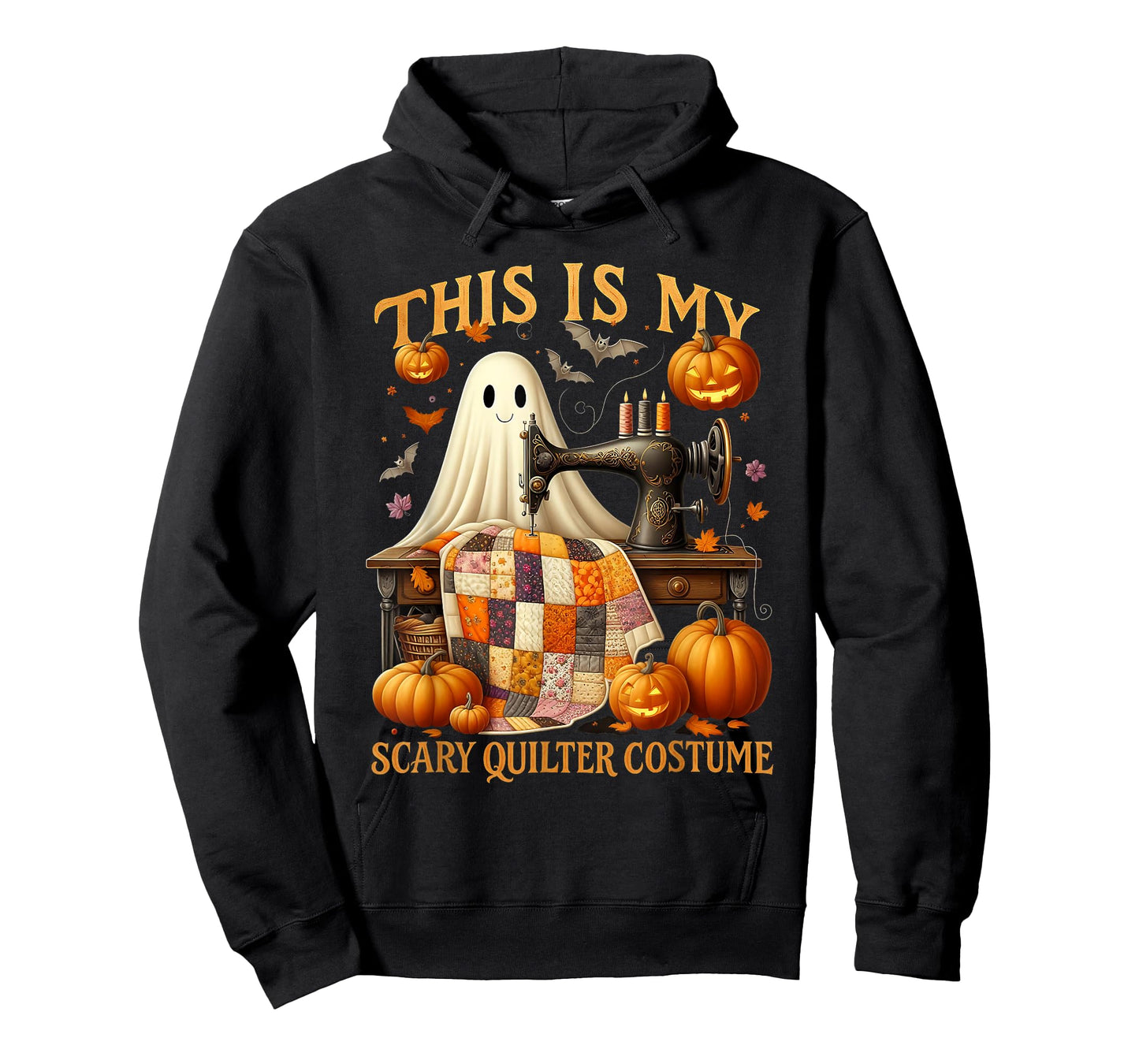 Halloween Ghost Spooky This My Scary Quilter Costume T-Shirt