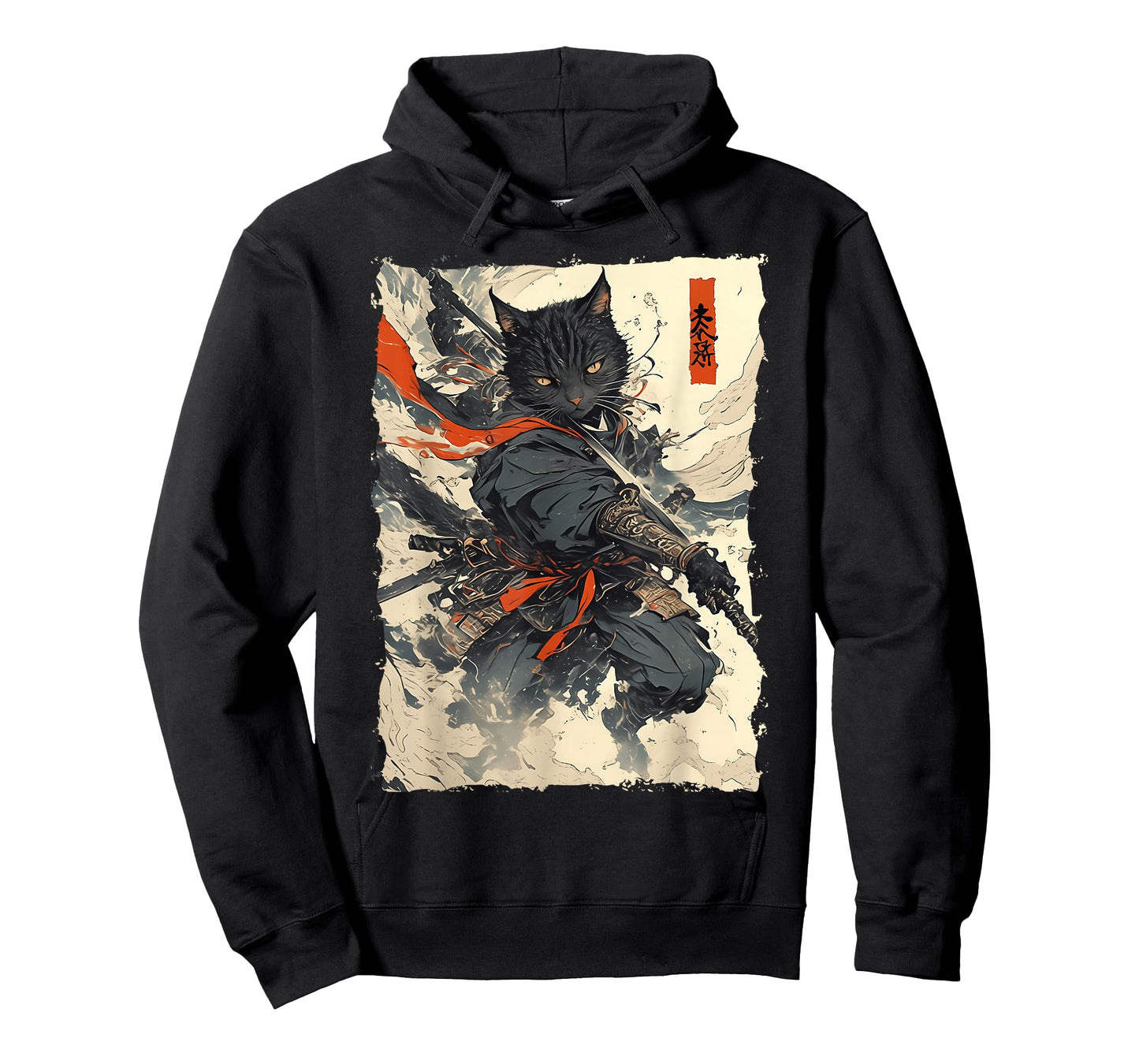 Samurai Cat - Japan Warrior Katana Power T-Shirt