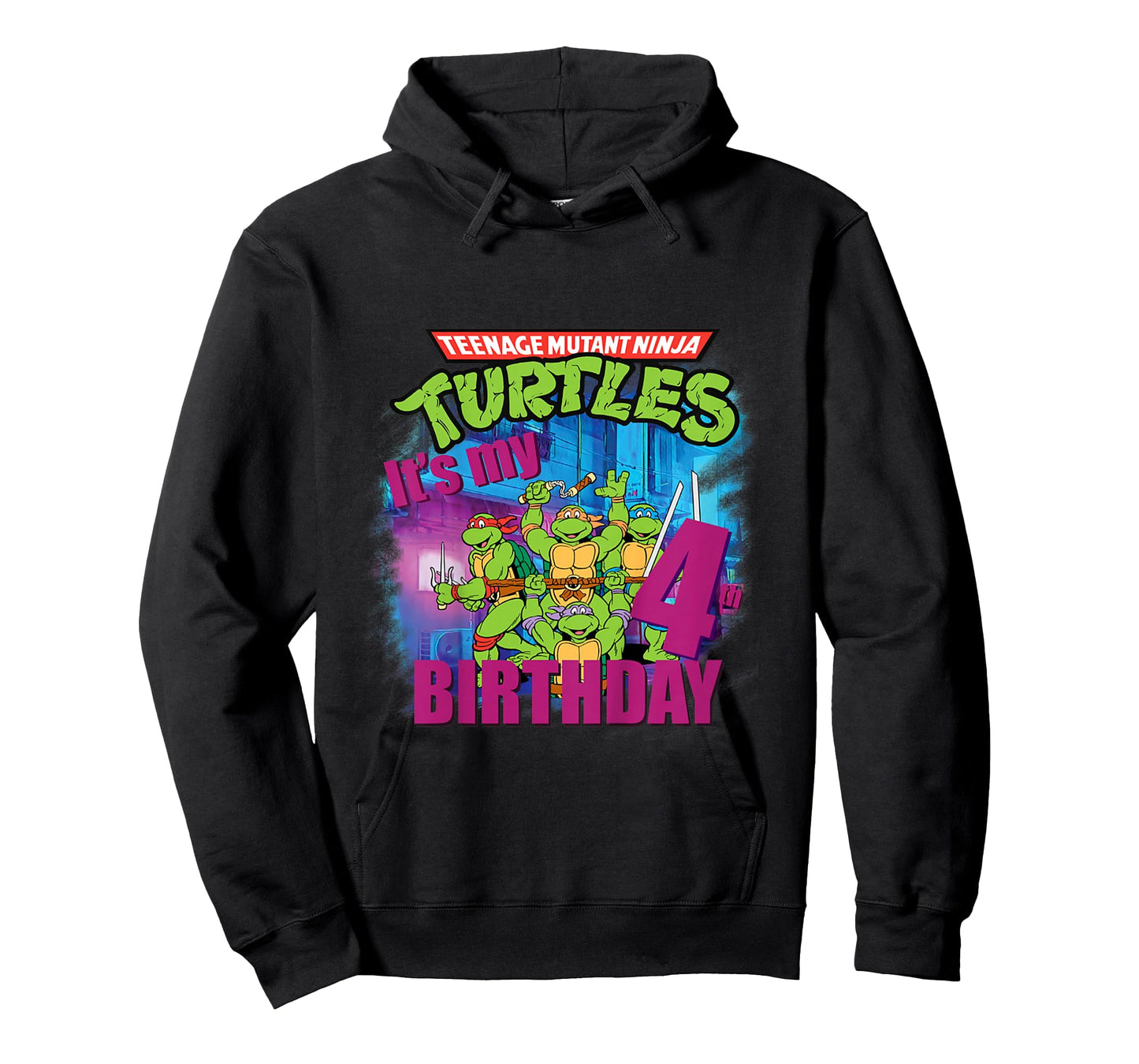 Mademark x Teenage Mutant Ninja Turtles - Kids Original Teenage Mutant Ninja Turtles Fourth Birthday 4th T-Shirt