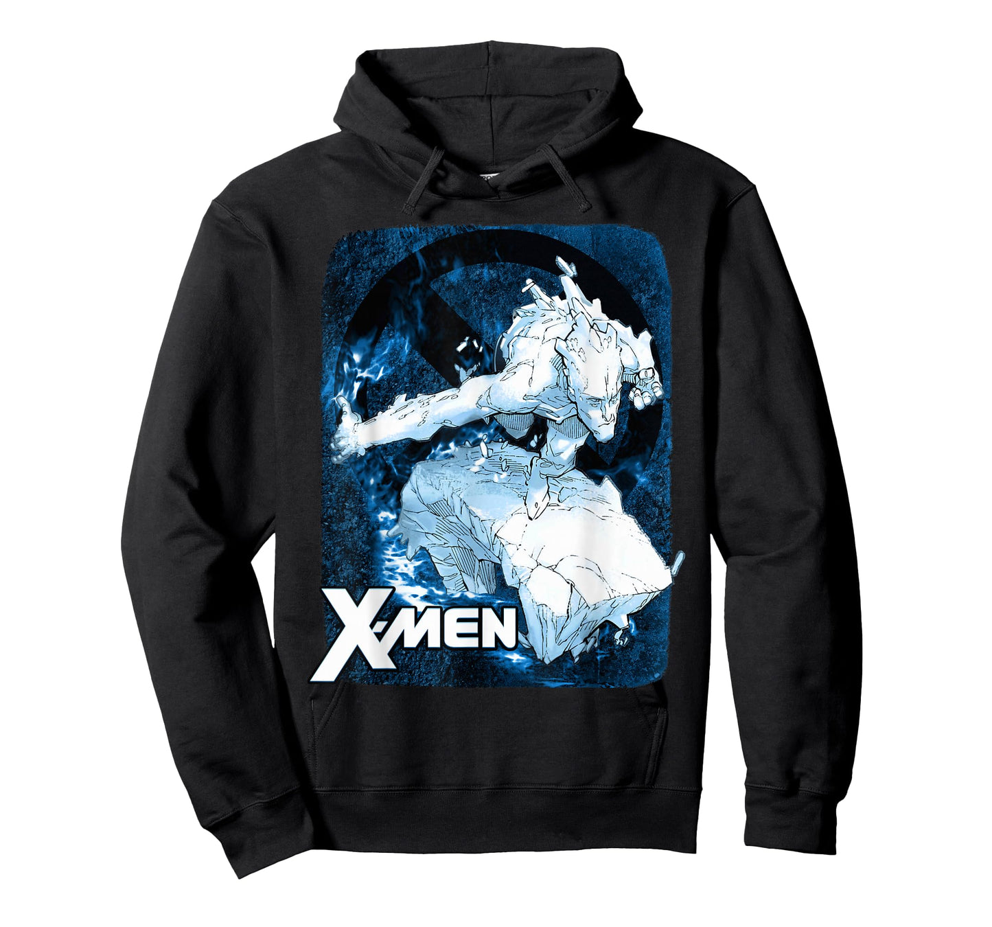 Marvel X-Men Iceman Flames Cold As Ice Graphic T-Shirt T-Shirt