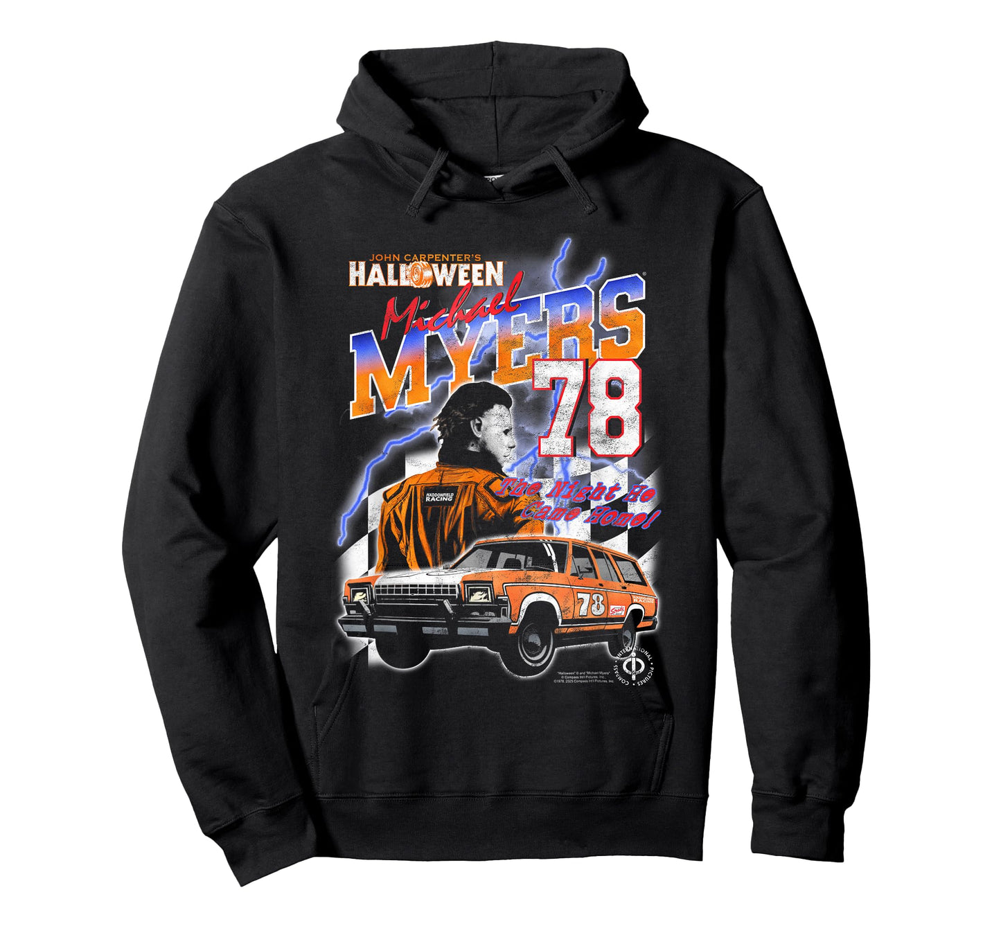 Halloween Haddonfield Racing Michael Myers 78 Horror Movie T-Shirt
