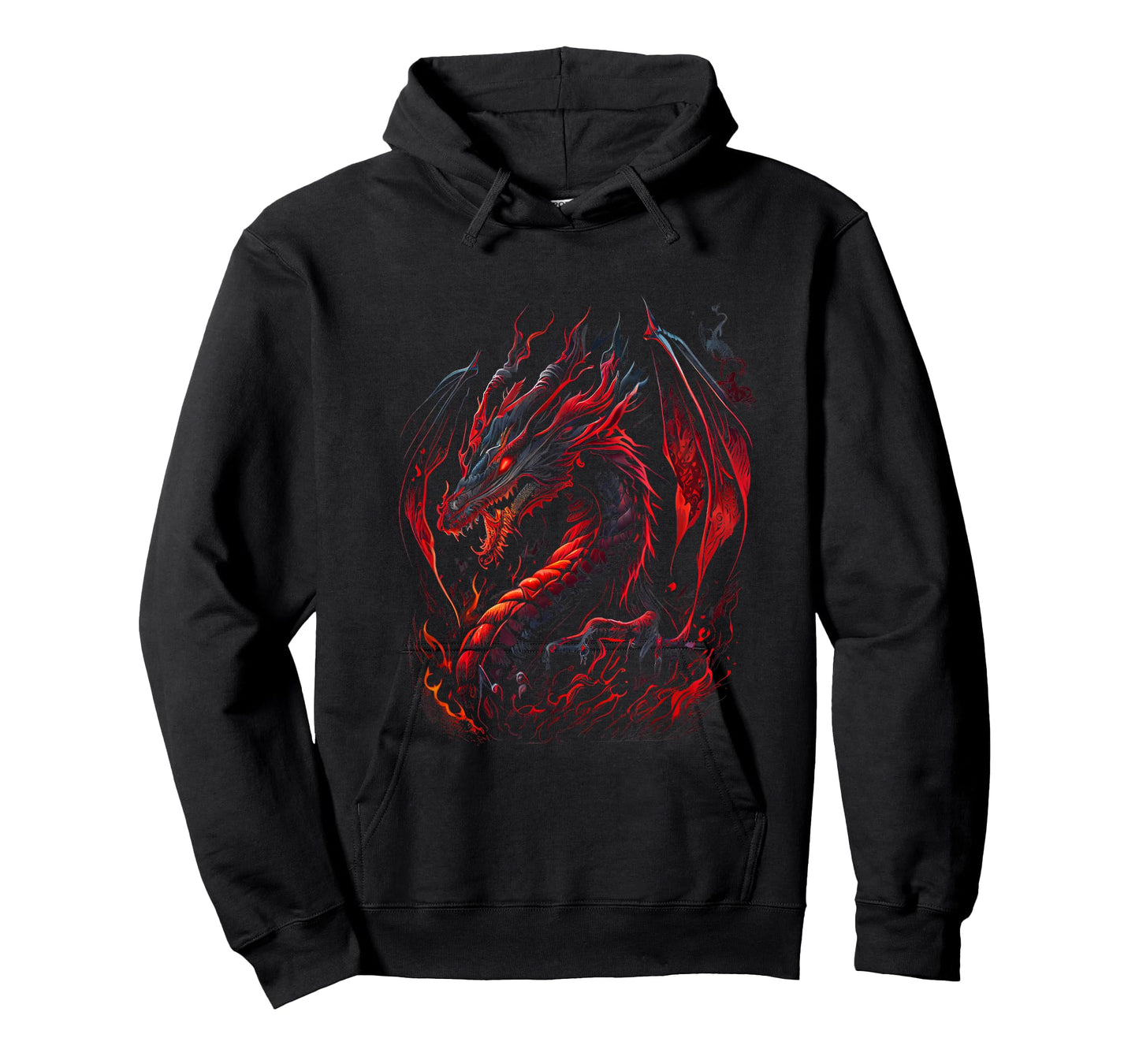 Red Chinese Firedrake Dragon - Dragon Print Art Wear T-Shirt