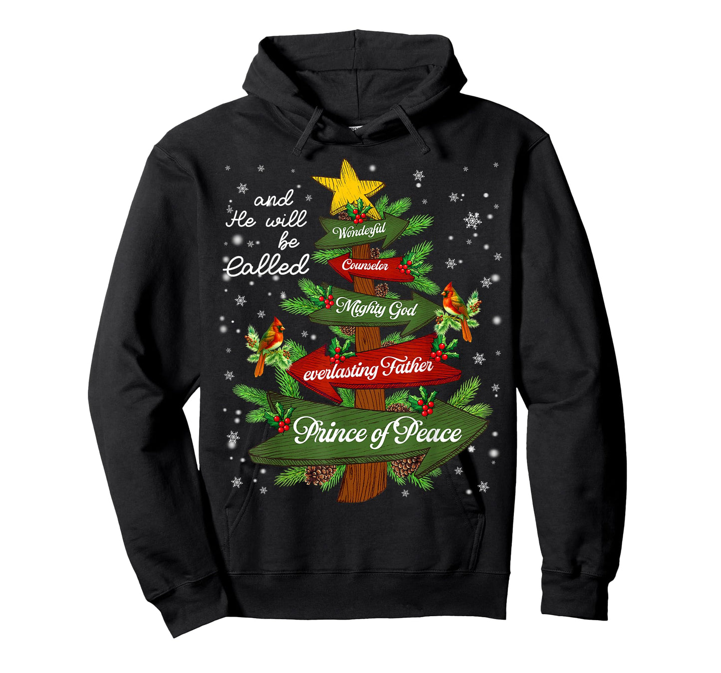 Christian Jesus Christmas Tree Pajamas Xmas Men Women T-Shirt