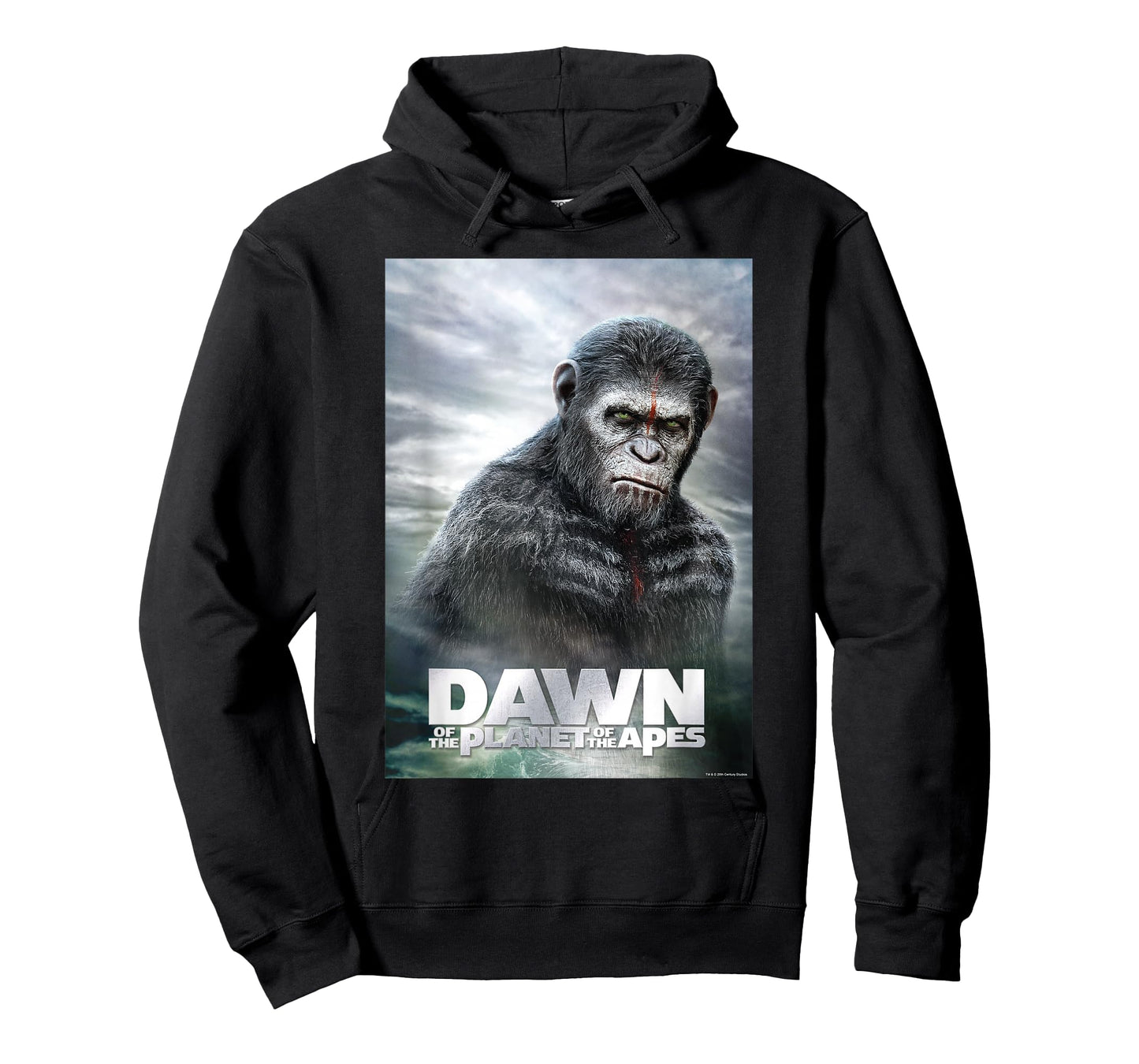 Dawn of The Planet of The Apes Caesar in Paint Movie Poster T-Shirt