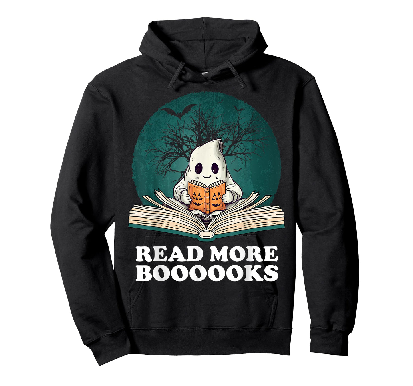Read More Books Ghost Halloween Booooks Cute Boo read a book T-Shirt