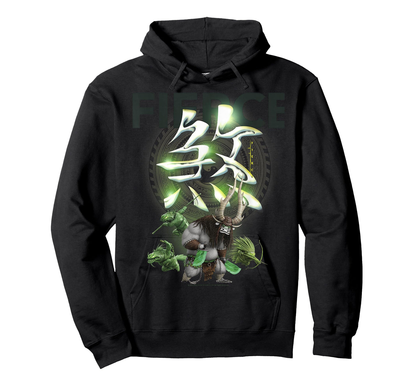 Kung Fu Panda 3 Kai Fierce Action Portrait Logo T-Shirt