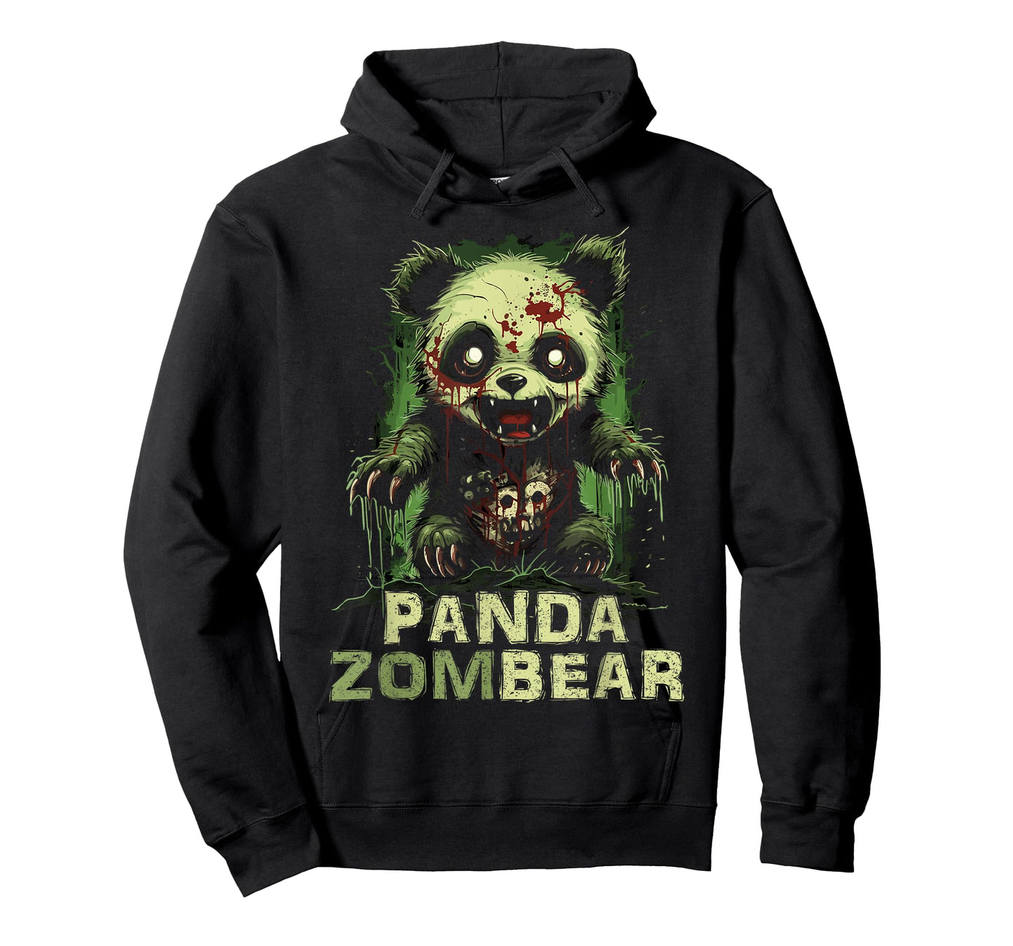 Panda Bear Zombie Halloween Tshirt For Kids Women Men Funny T-Shirt
