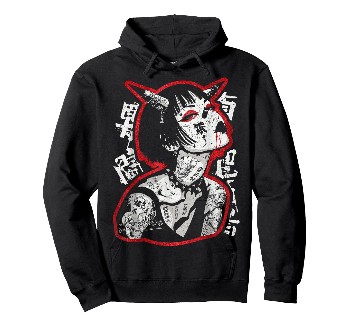 Japanese Streetwear Cyberpunk Y2K Techwear Retro Manga Anime T-Shirt