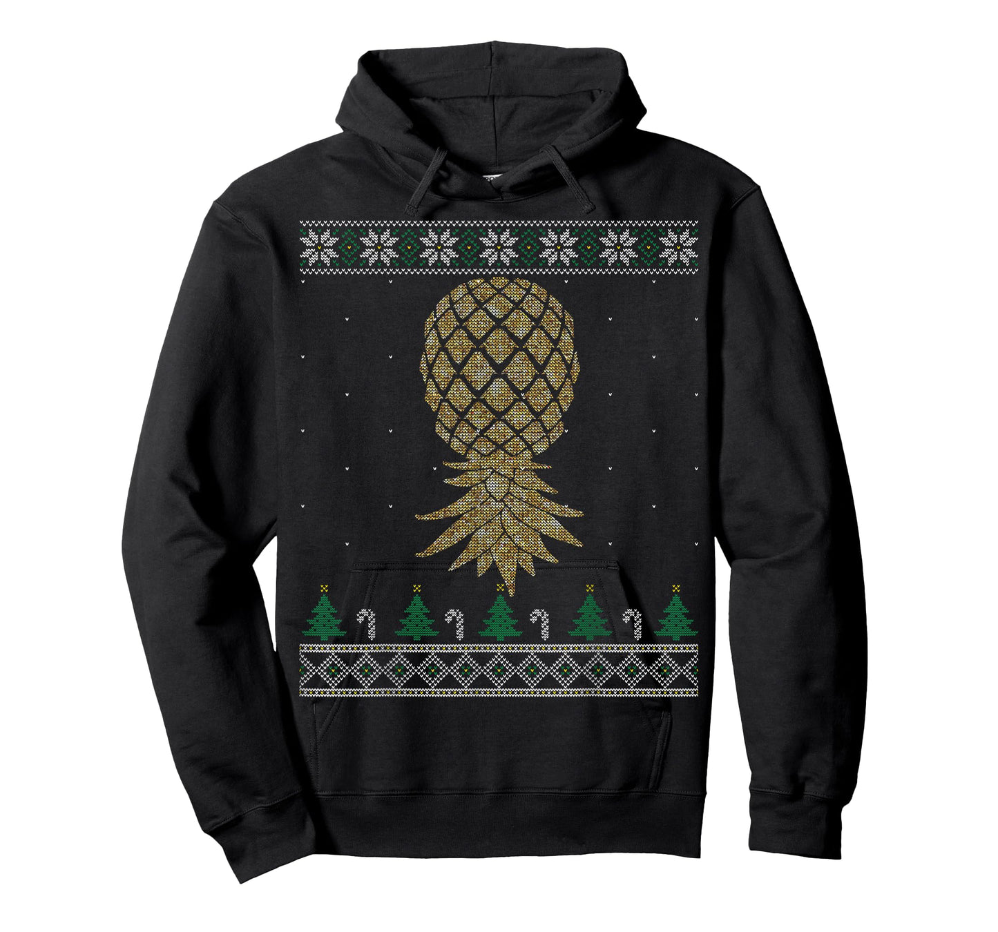 Swingers Upside Down Pineapple Party Ugly Christmas Sweater T-Shirt