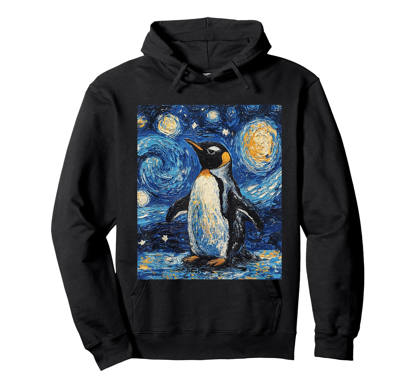 Penguin Bird - Van Gogh Style - Starry Night T-Shirt