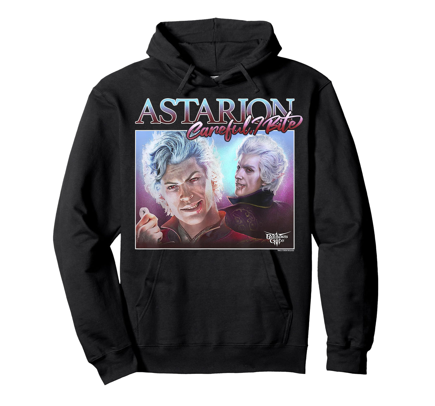 Dungeons & Dragons Careful I Bite Astarion Portrait T-Shirt