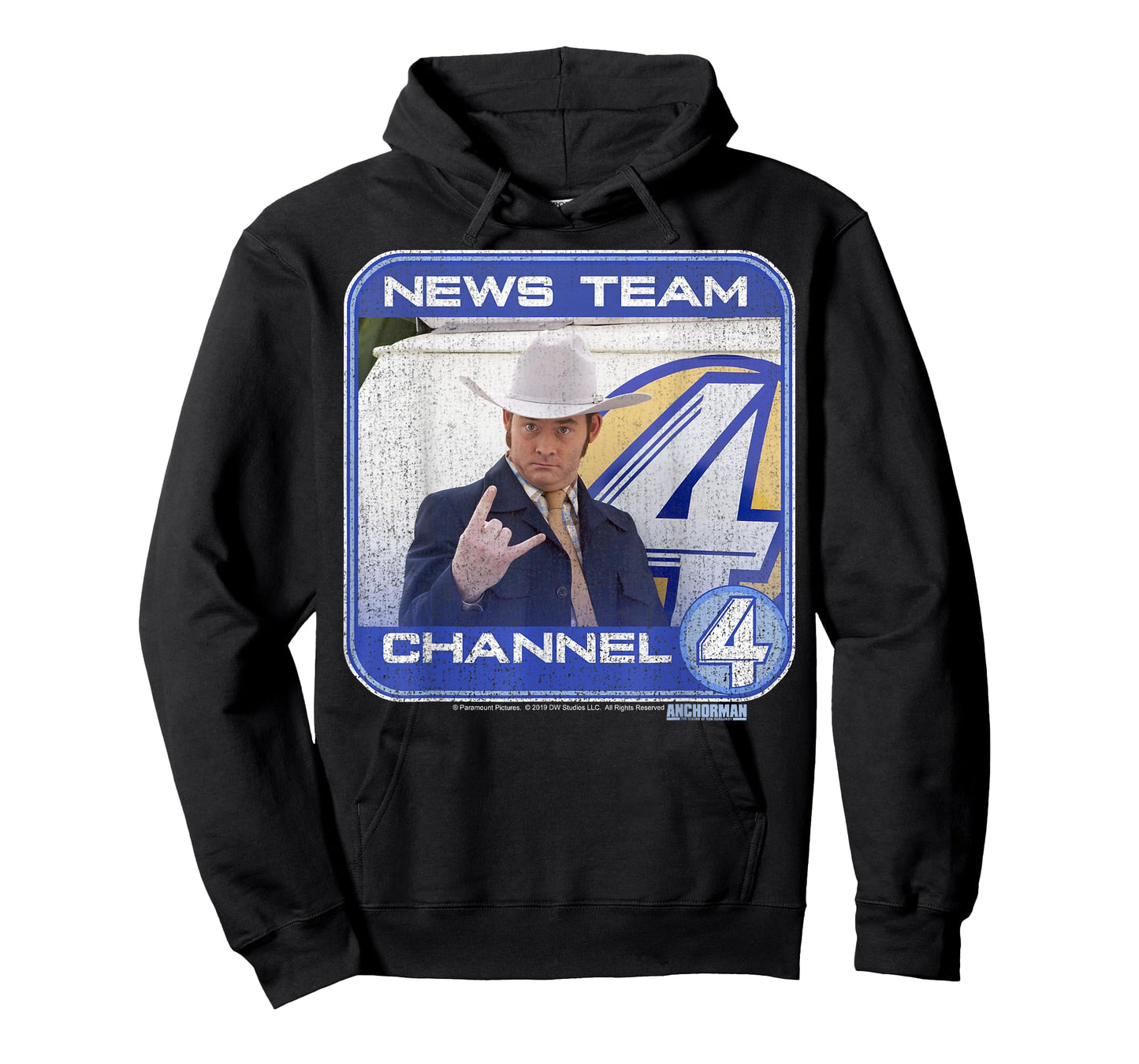 Anchorman Champ Kind Channel Four Portrait Panel T-Shirt