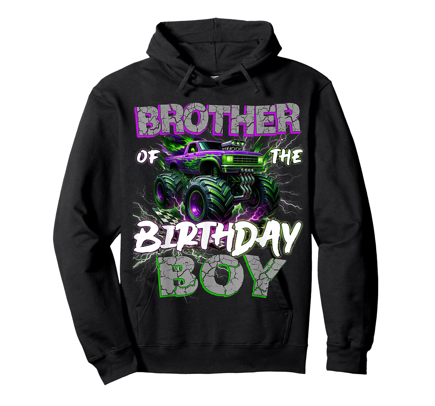 Brother Of The Birthday Monster Truck Family Matching Party T-Shirt